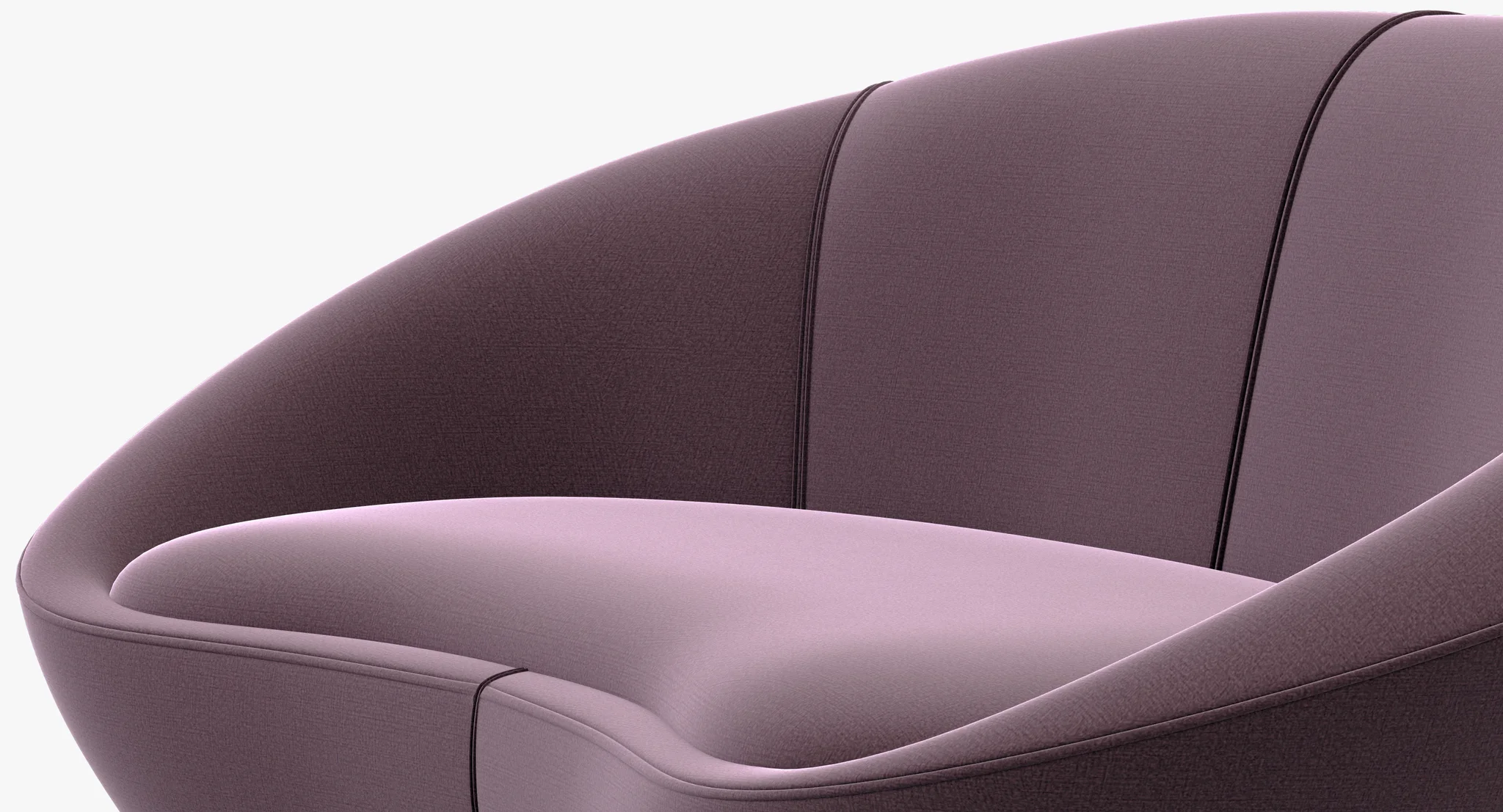 Baxter Janette Sofa — 3D model preview 4