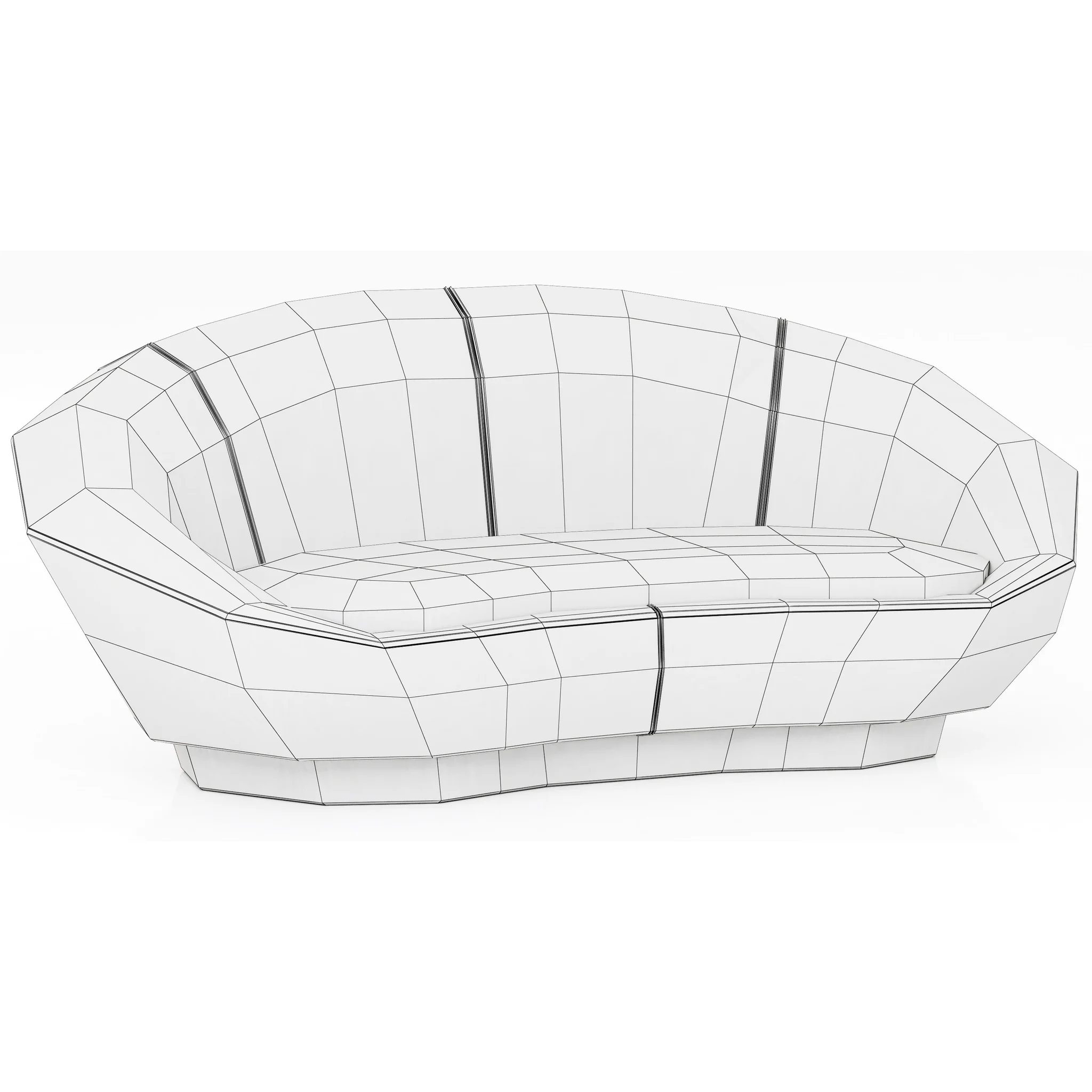 Baxter Janette Sofa — 3D model preview 9