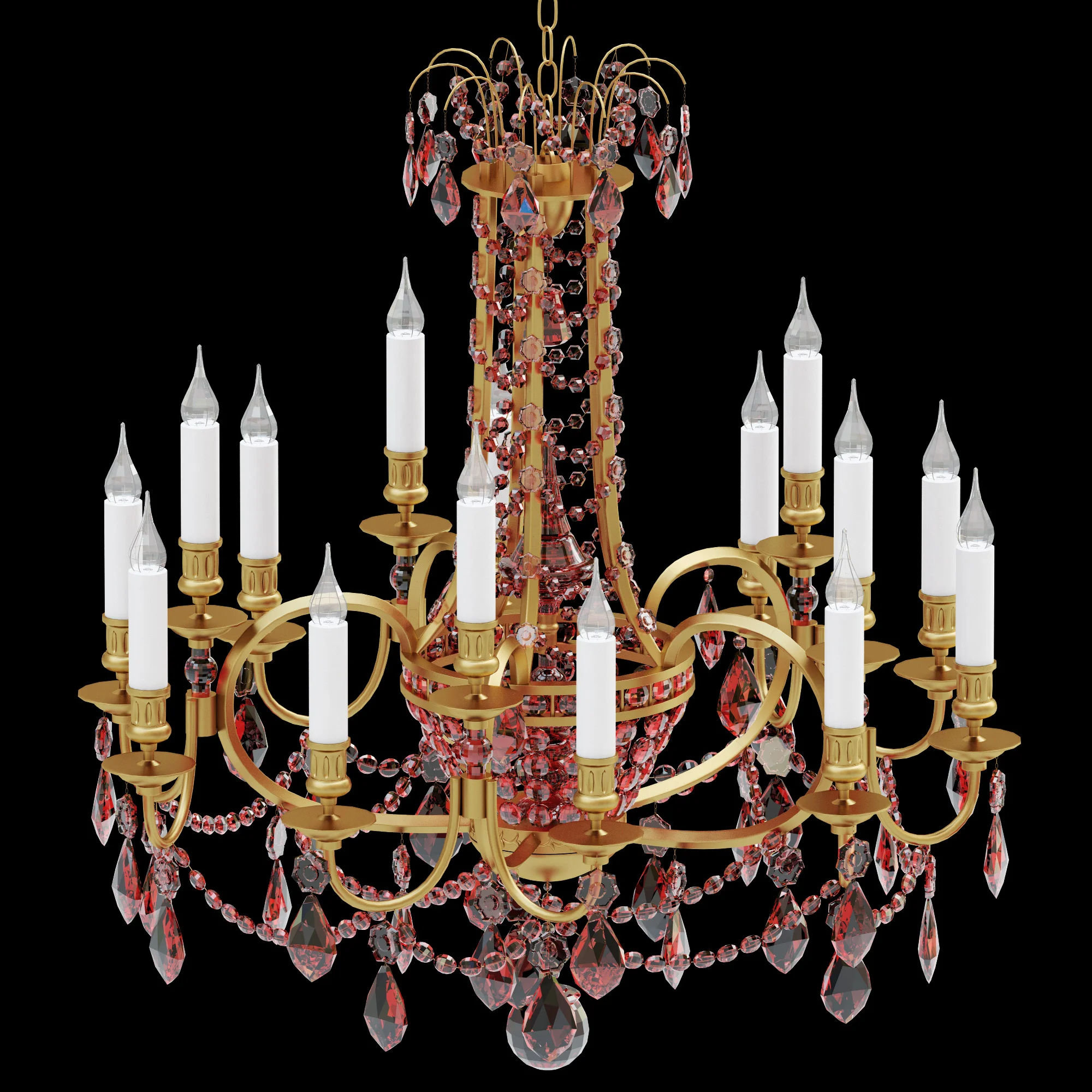 Chandelier LX 111A — 3D model preview 1