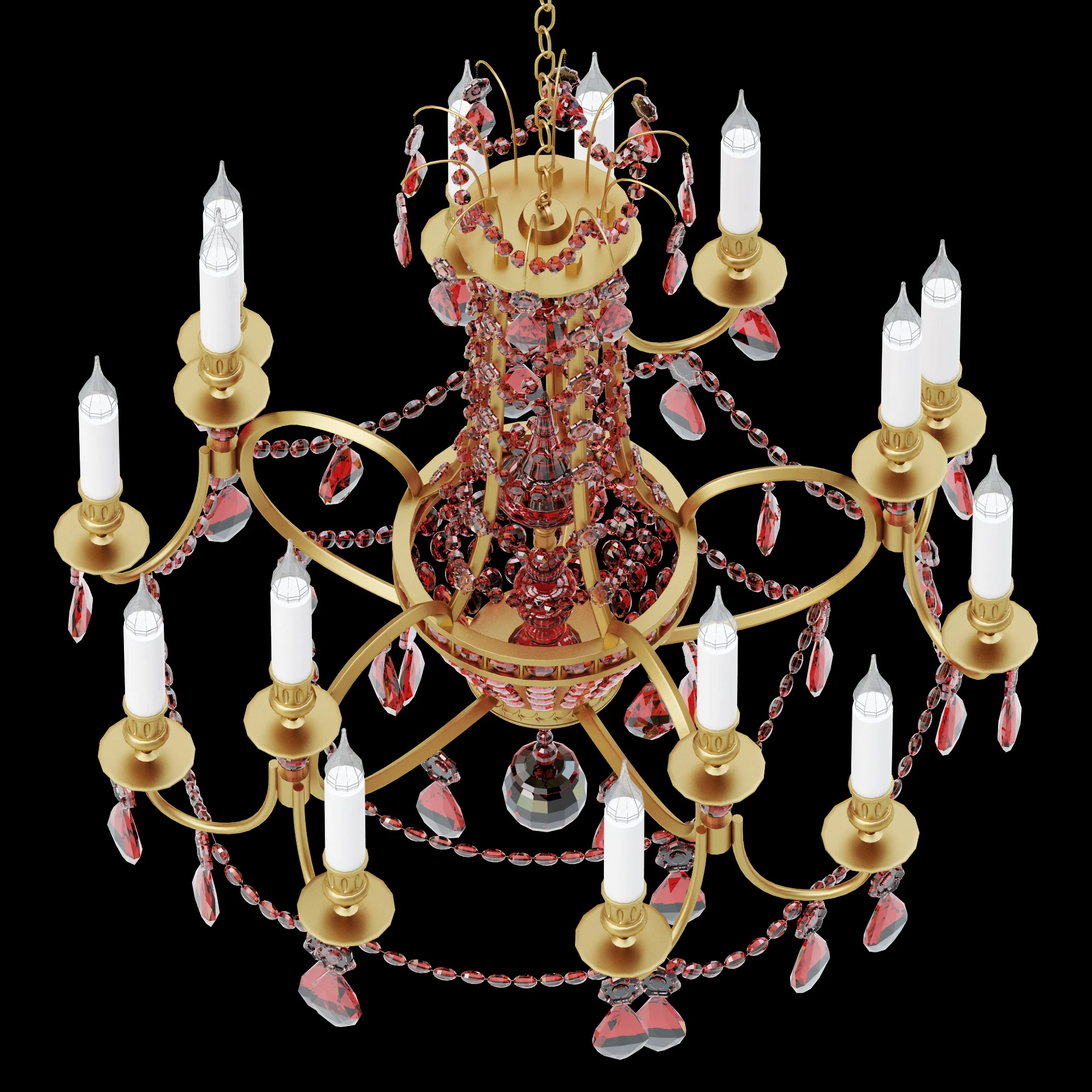 Chandelier LX 111A — 3D model preview 2