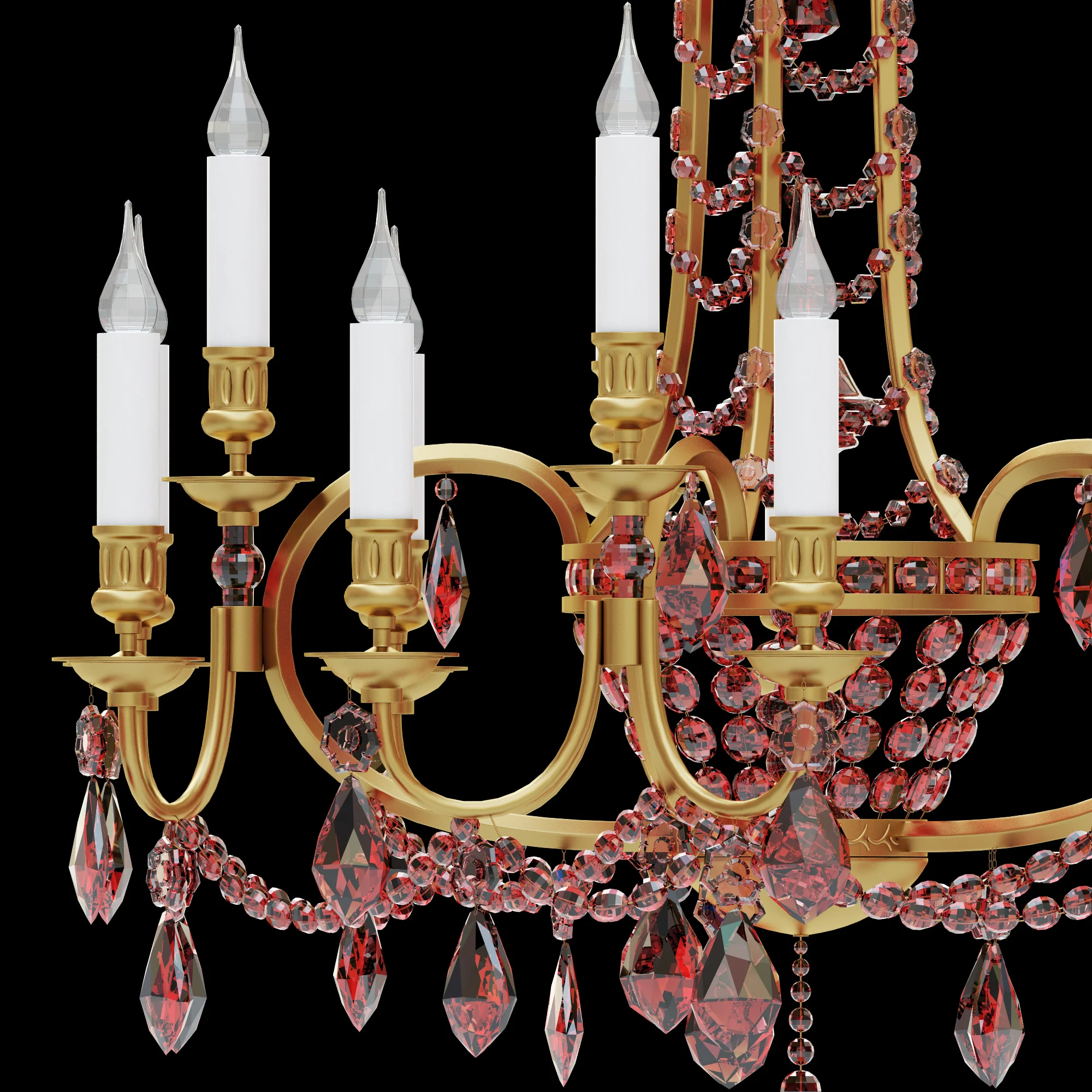 Chandelier LX 111A — 3D model preview 3