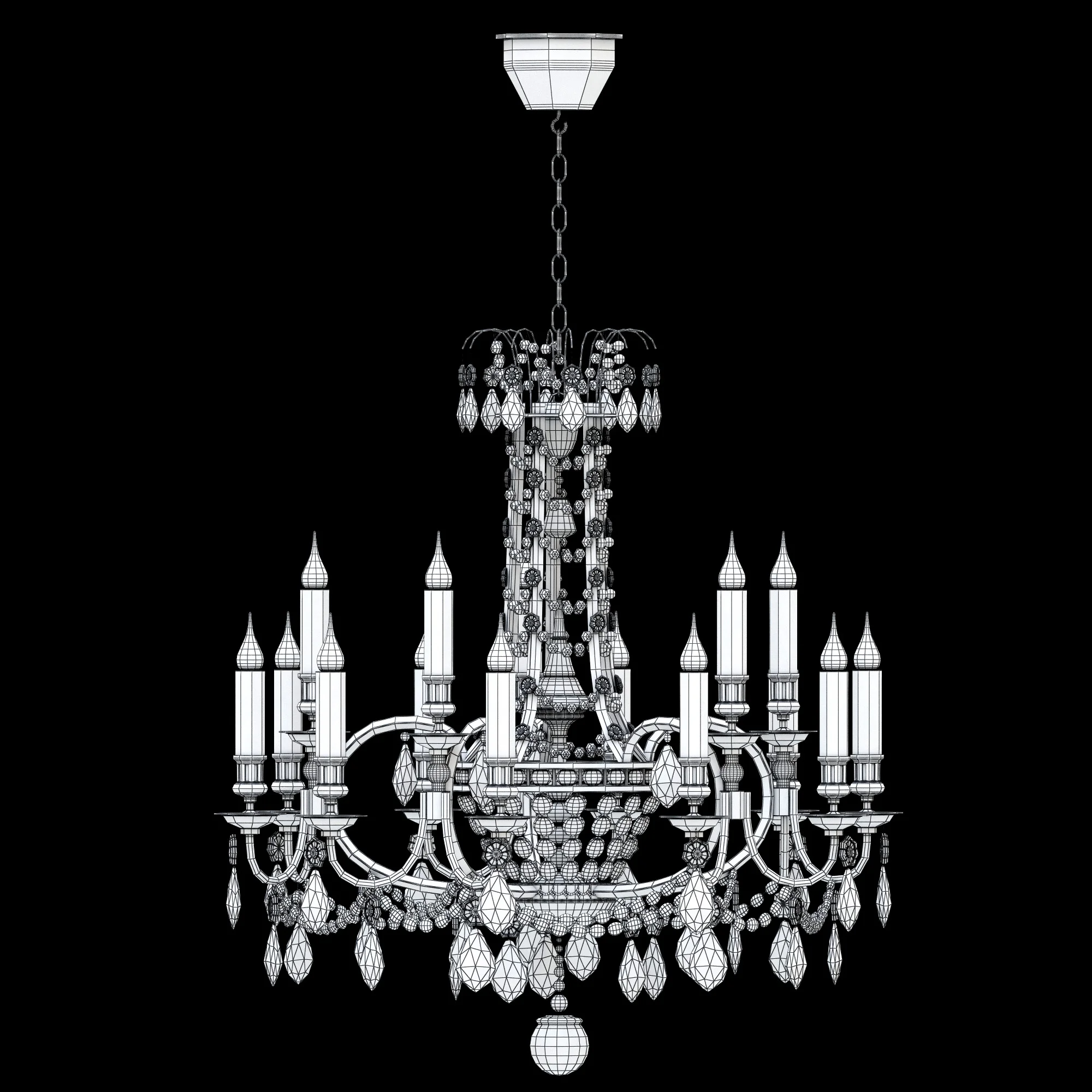 Chandelier LX 111A — 3D model preview 6