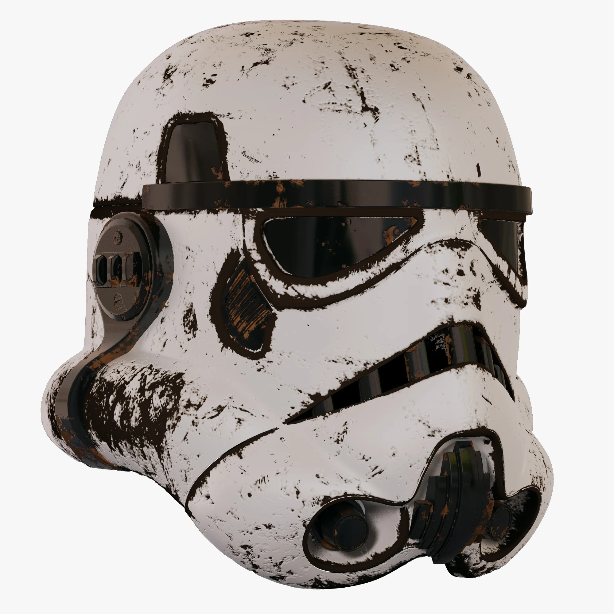 Stormtrooper Helmet Old — 3D model preview 2