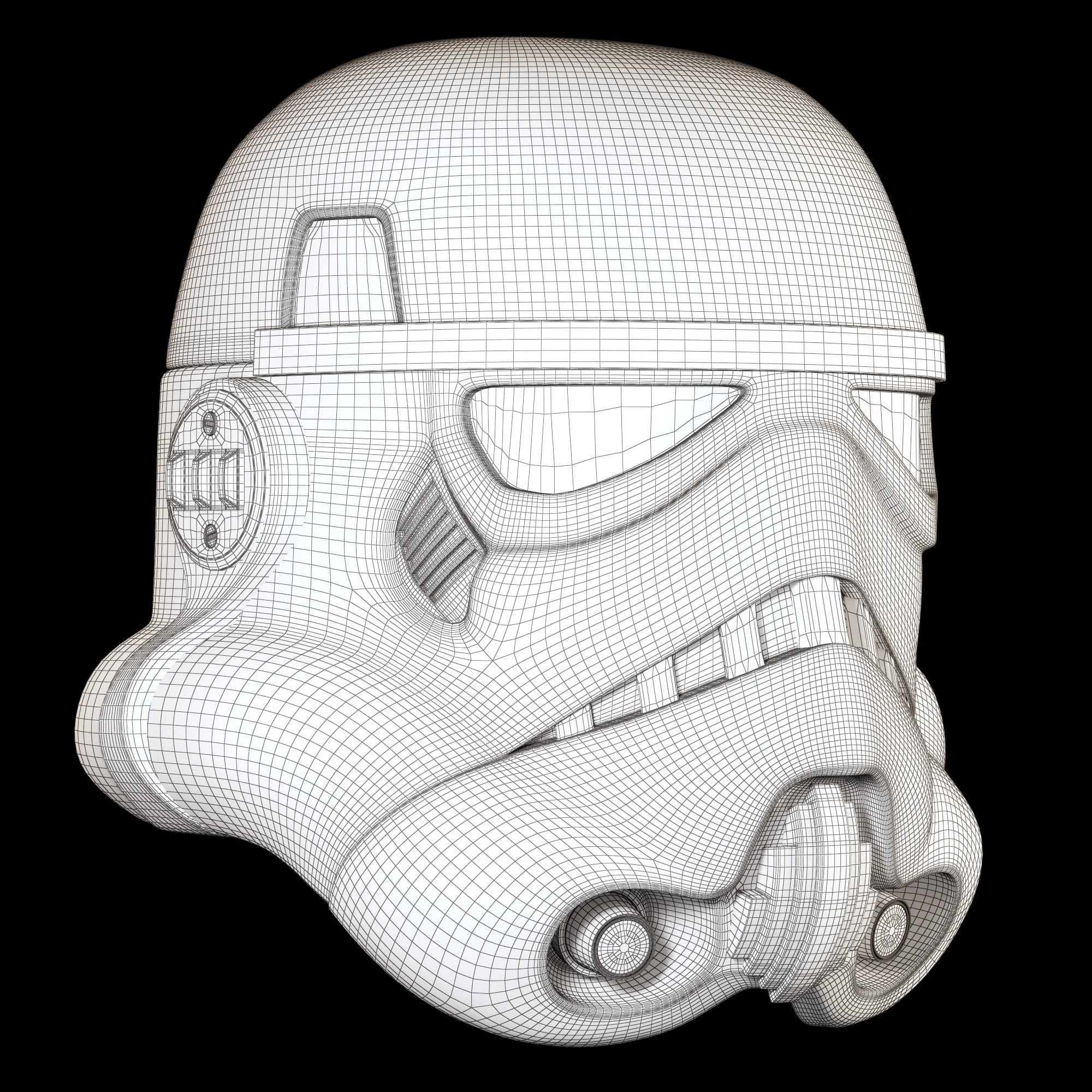 Stormtrooper Helmet Old — 3D model preview 3