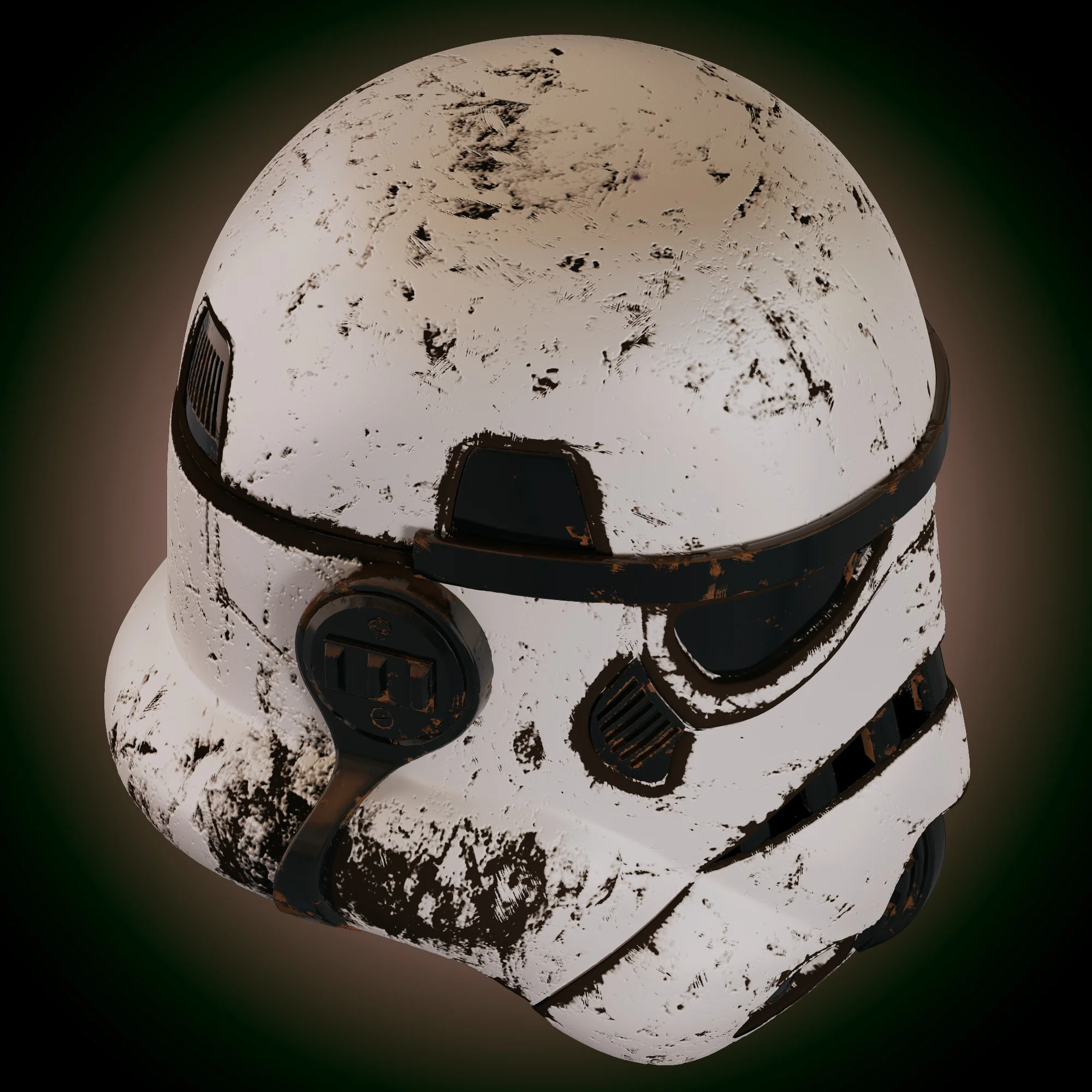 Stormtrooper Helmet Old — 3D model preview 5