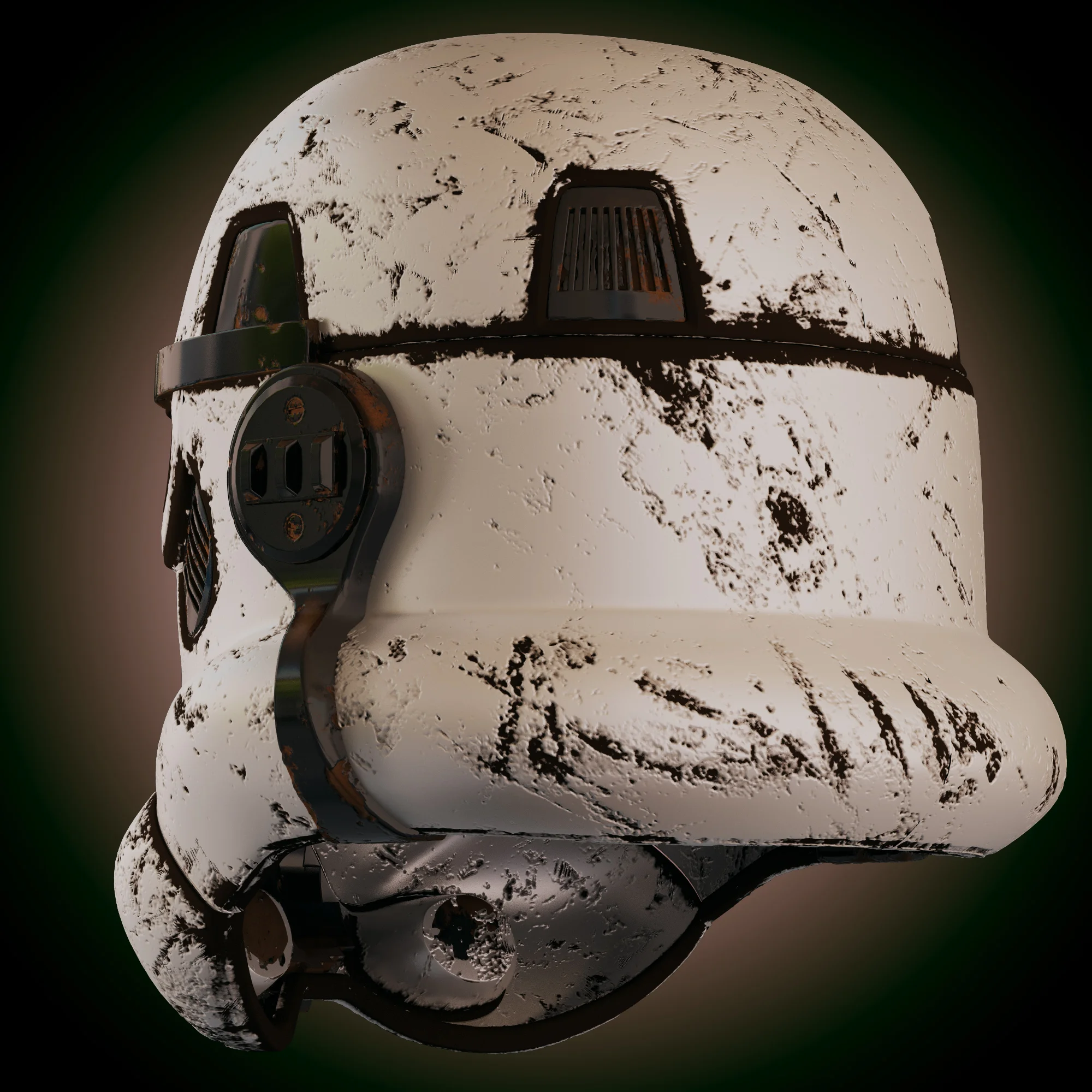 Stormtrooper Helmet Old — 3D model preview 6