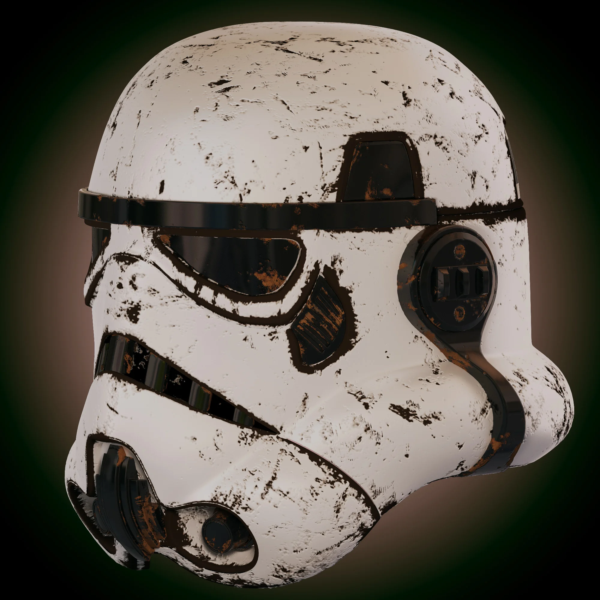 Stormtrooper Helmet Old — 3D model preview 9
