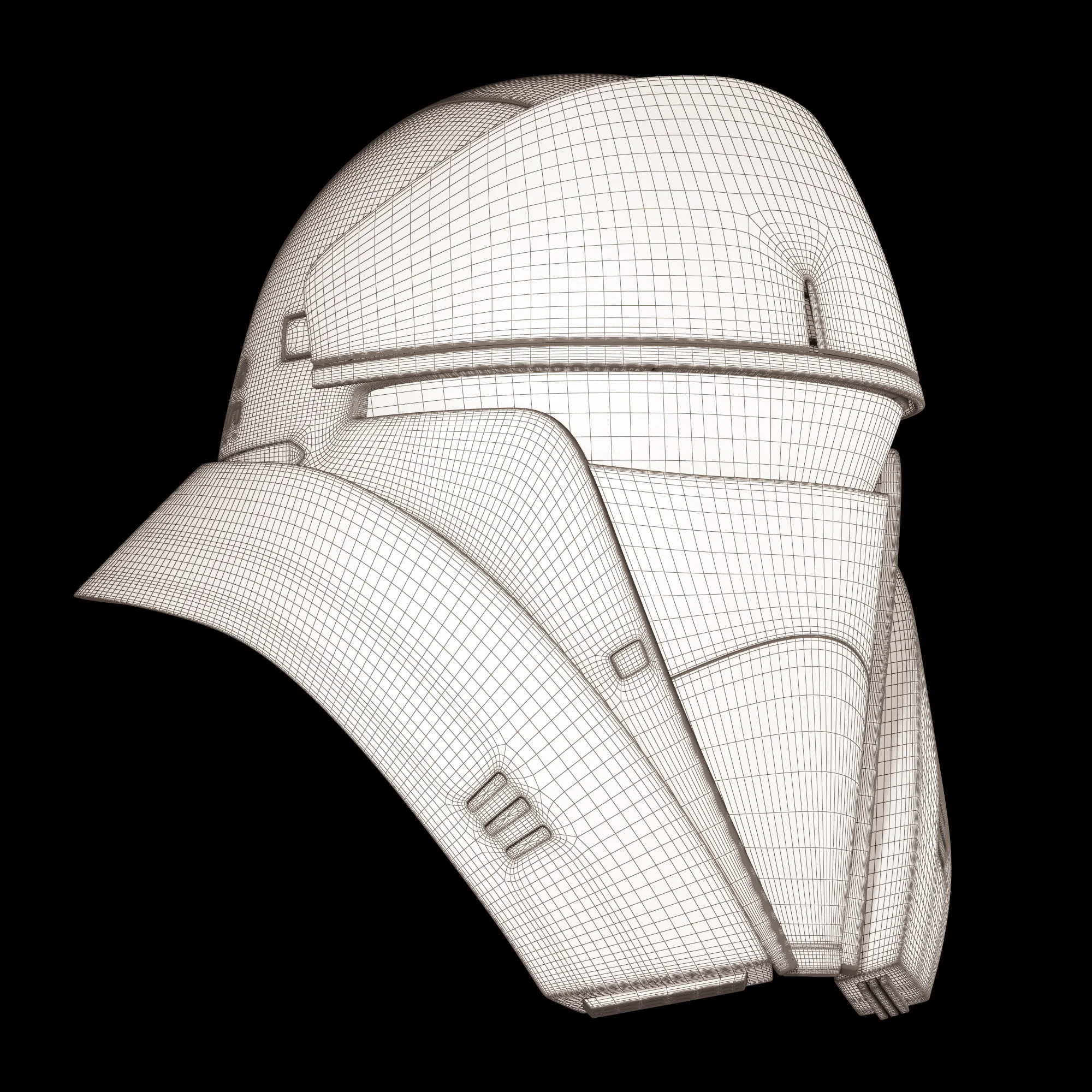Tank Trooper Helmet Old — 3D model preview 10