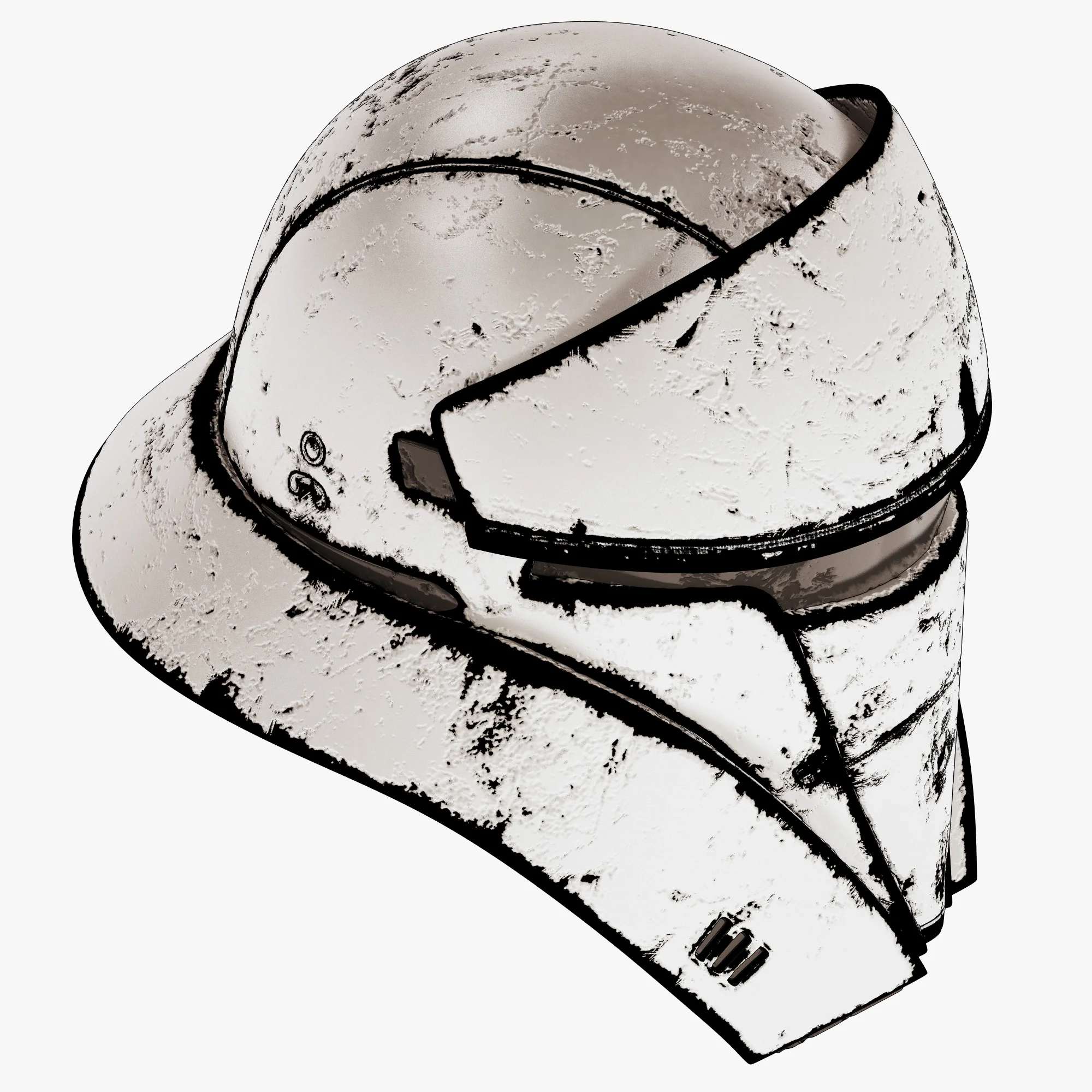 Tank Trooper Helmet Old — 3D model preview 2