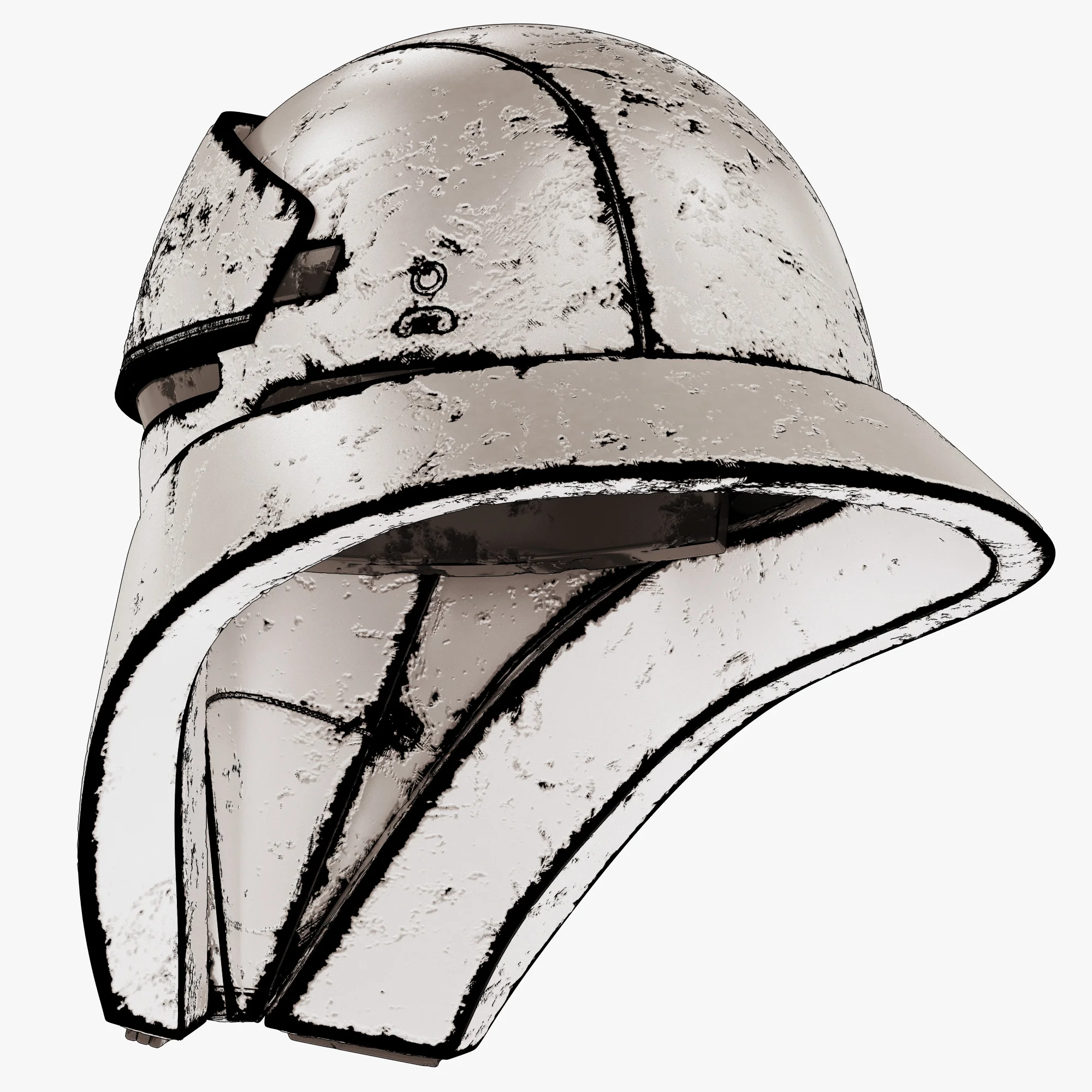 Tank Trooper Helmet Old — 3D model preview 3