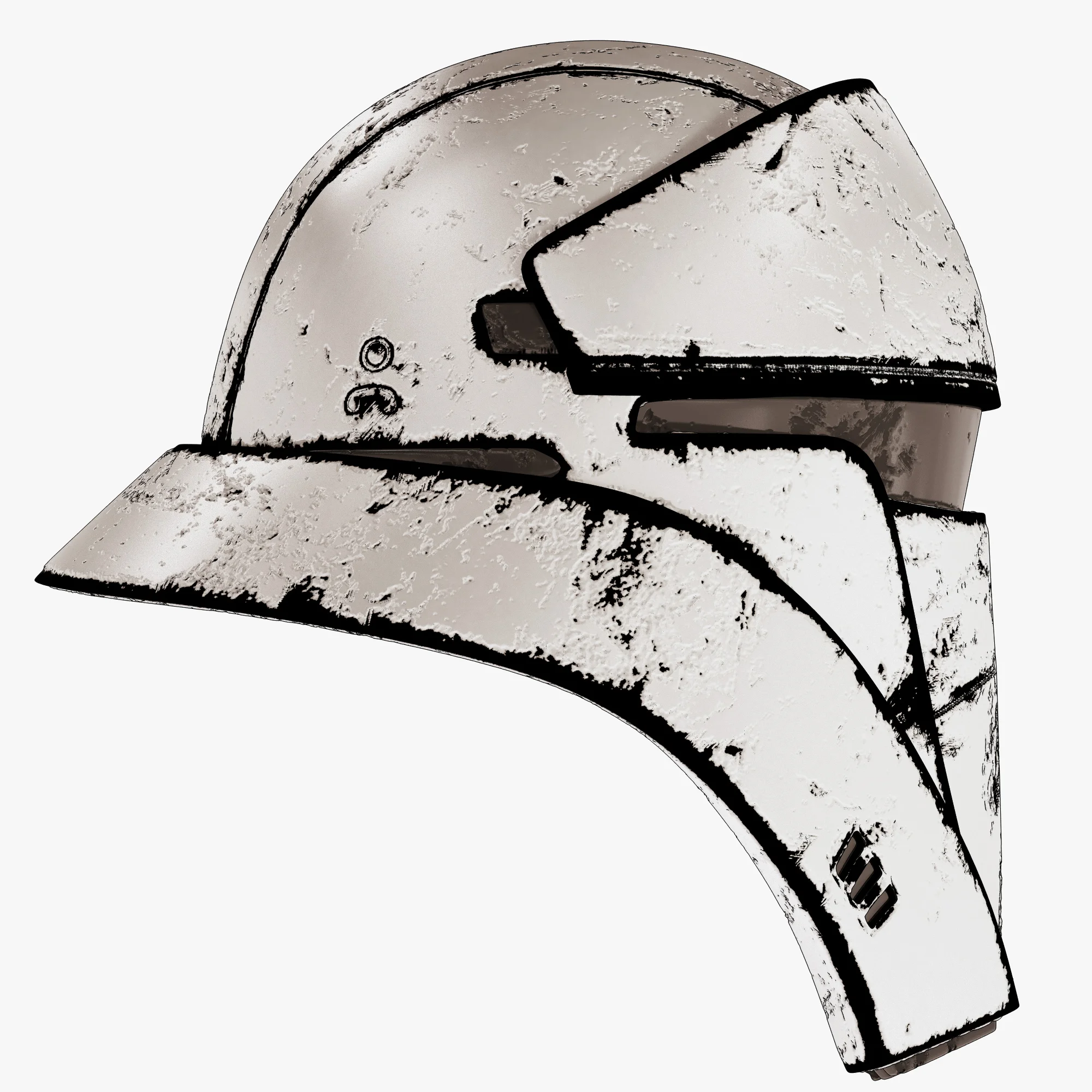 Tank Trooper Helmet Old — 3D model preview 5