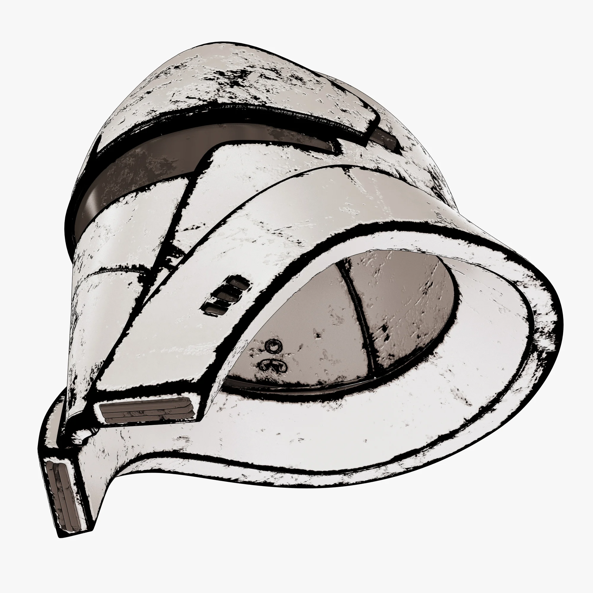 Tank Trooper Helmet Old — 3D model preview 7