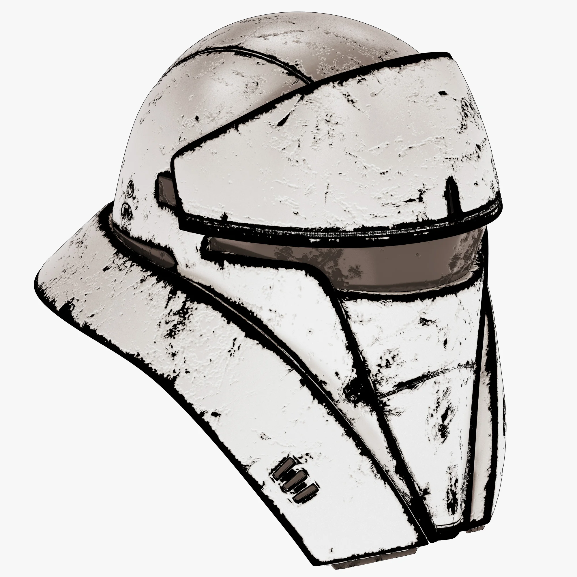 Tank Trooper Helmet Old — 3D model preview 8