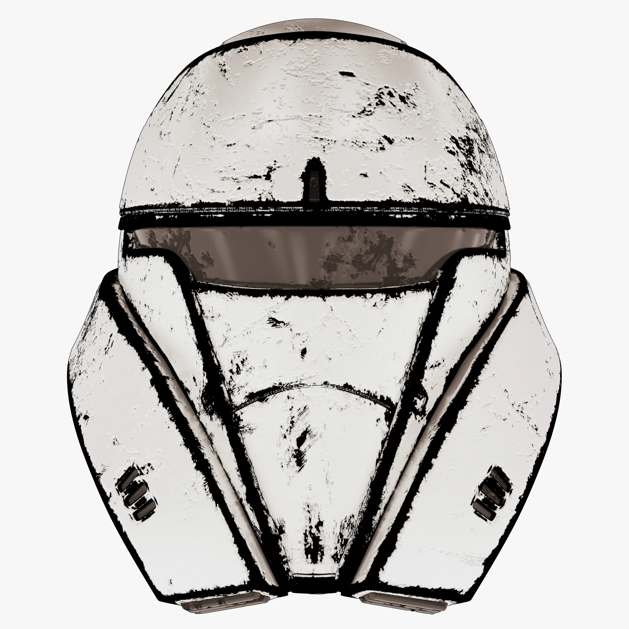 Tank Trooper Helmet Old — 3D model preview 9