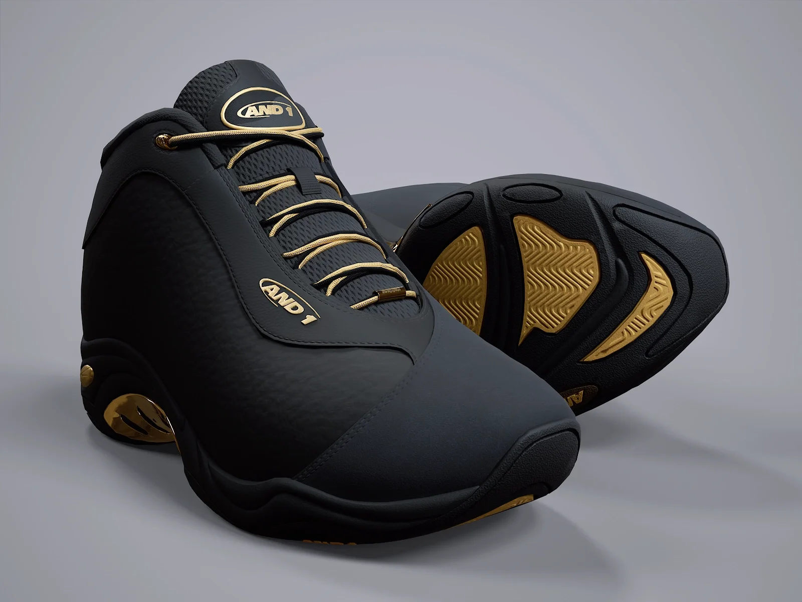 AND1 Tai-Chi sneaker 2, 3D model preview 1
