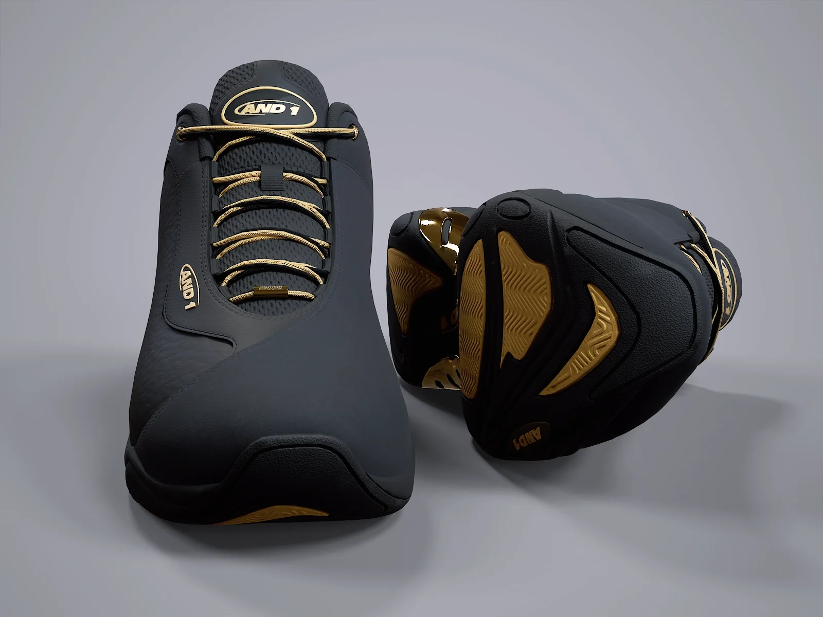 AND1 Tai-Chi sneaker 2, 3D model preview 2