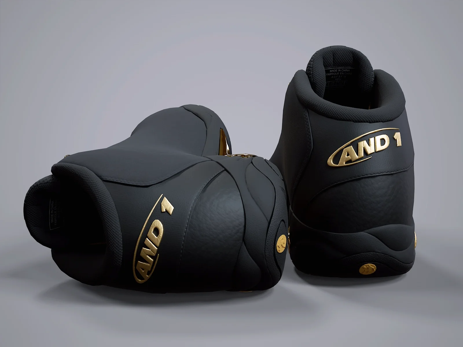 AND1 Tai-Chi sneaker 2, 3D model preview 7