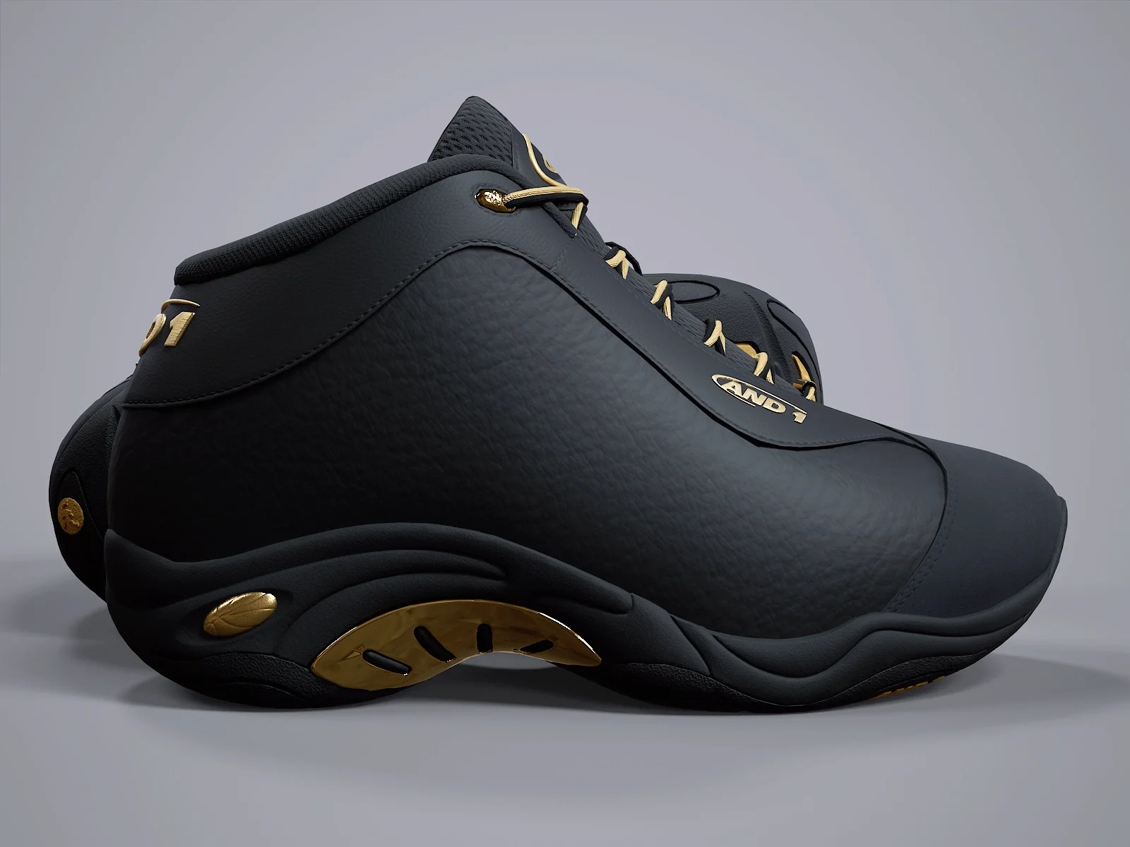 AND1 Tai-Chi sneaker 2, 3D model preview 9