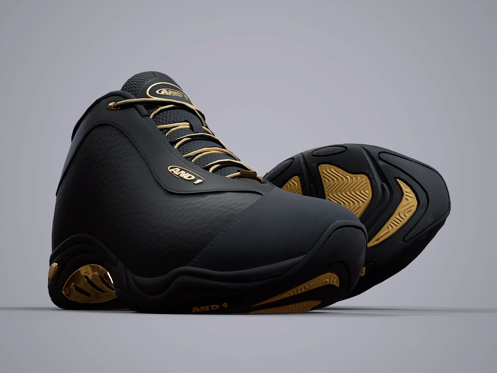 AND1 Tai-Chi sneaker 2, 3D model preview 10