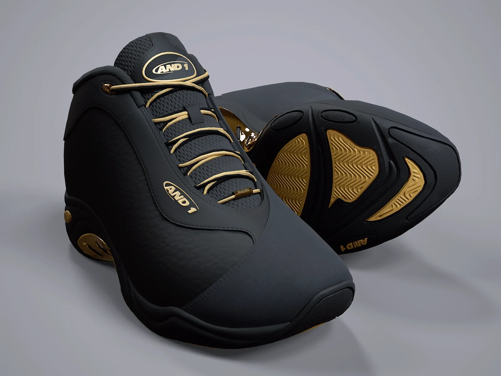 AND1 Tai-Chi sneaker 2, 3D model preview 11