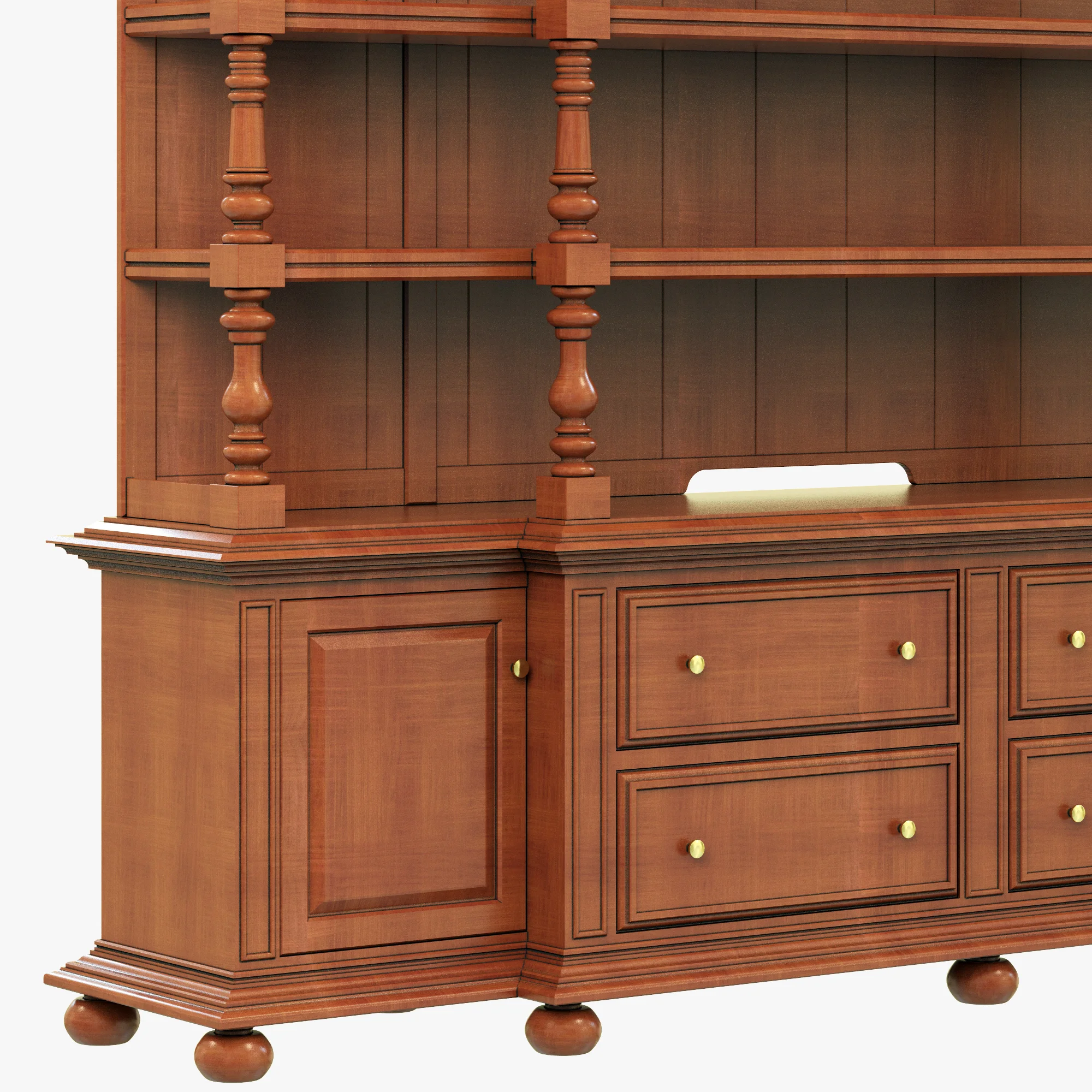 Stanley Furniture La Palma Media Wall — 3D model preview 4