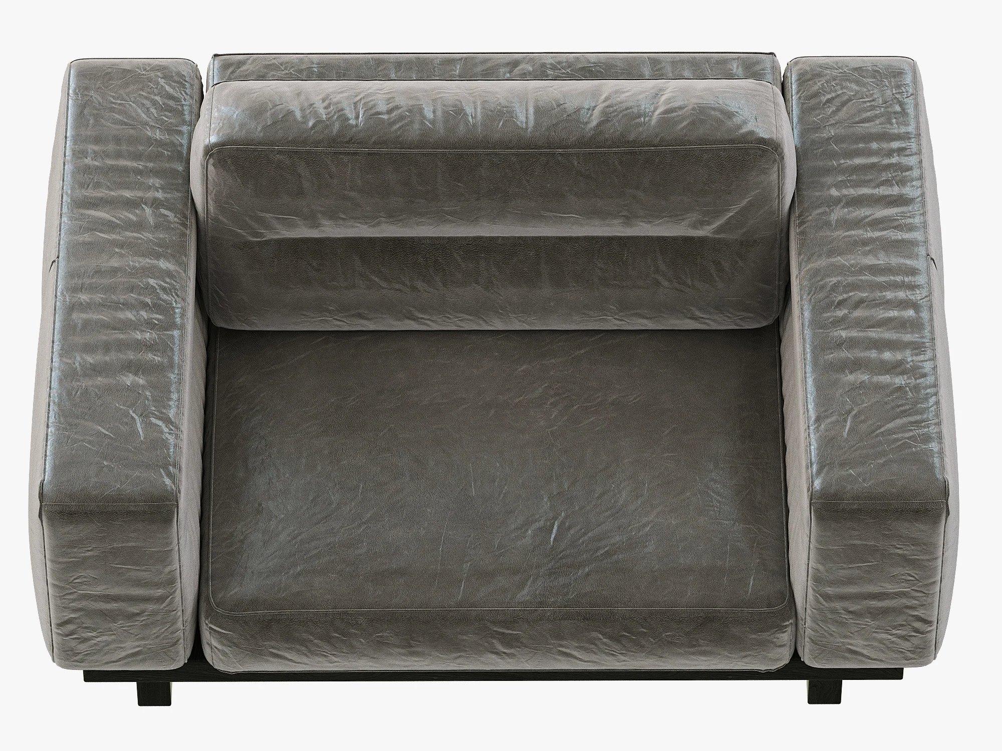 Restoration Hadware Durrell Leather Chair And A Half — 3D model preview 9