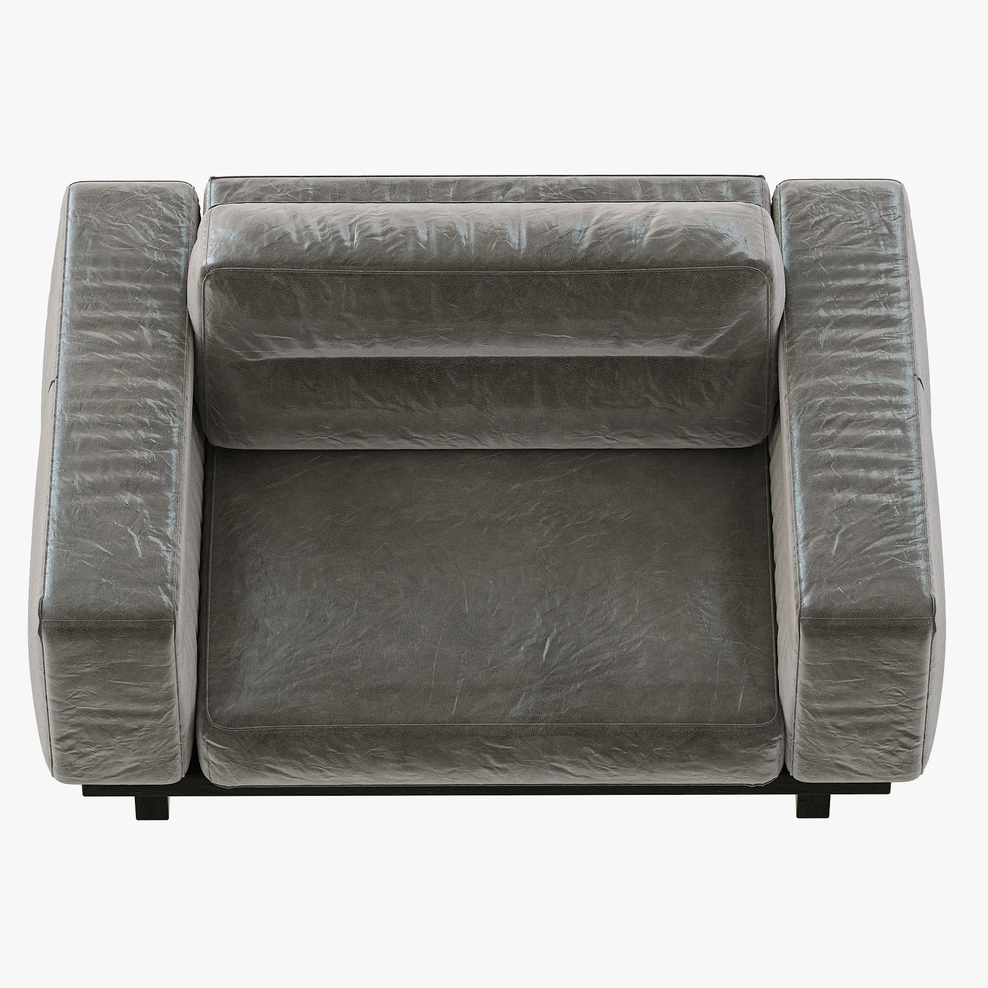 Restoration Hadware Durrell Leather Chair And A Half — 3D model preview 10
