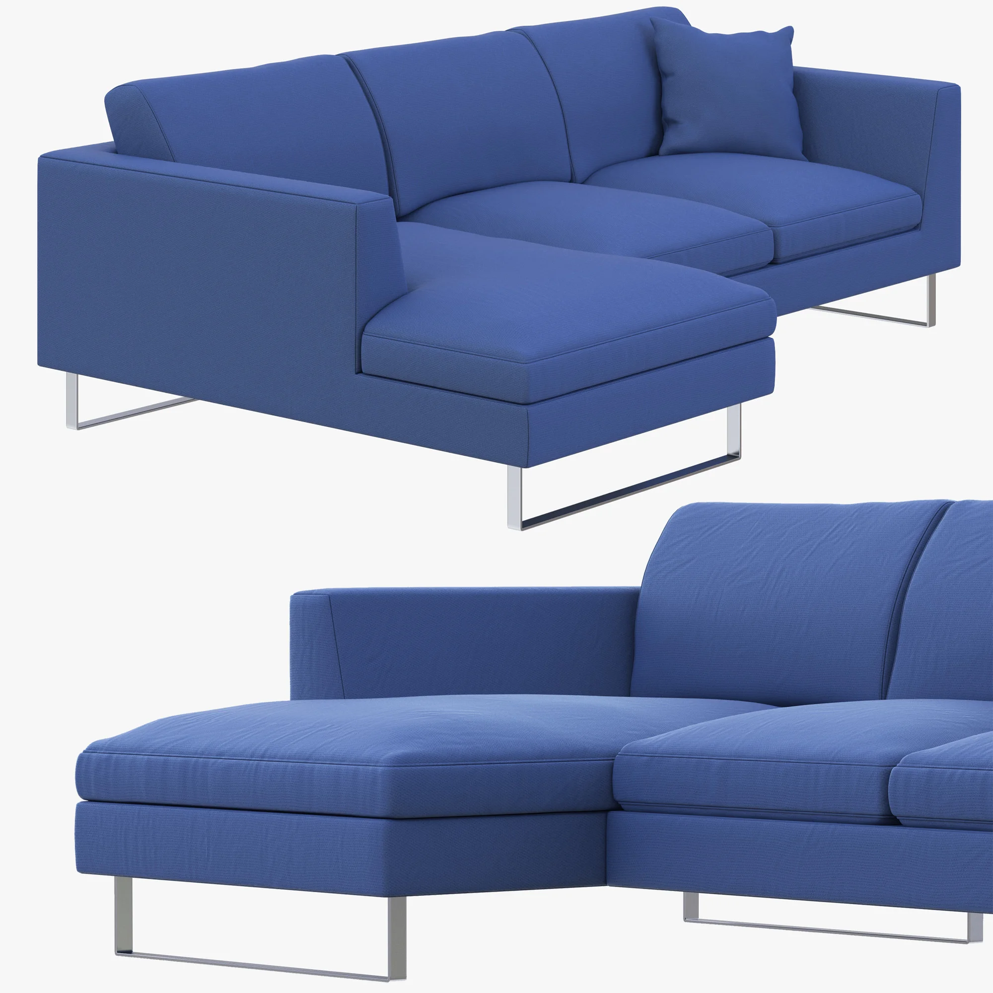 Jasper Modern Corner Sofa — 3D model preview 2