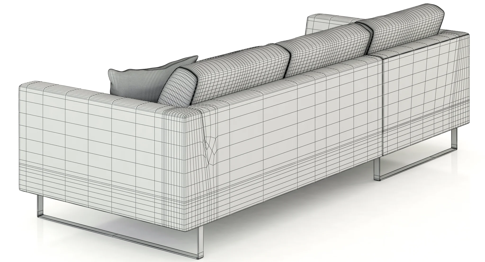 Jasper Modern Corner Sofa — 3D model preview 8