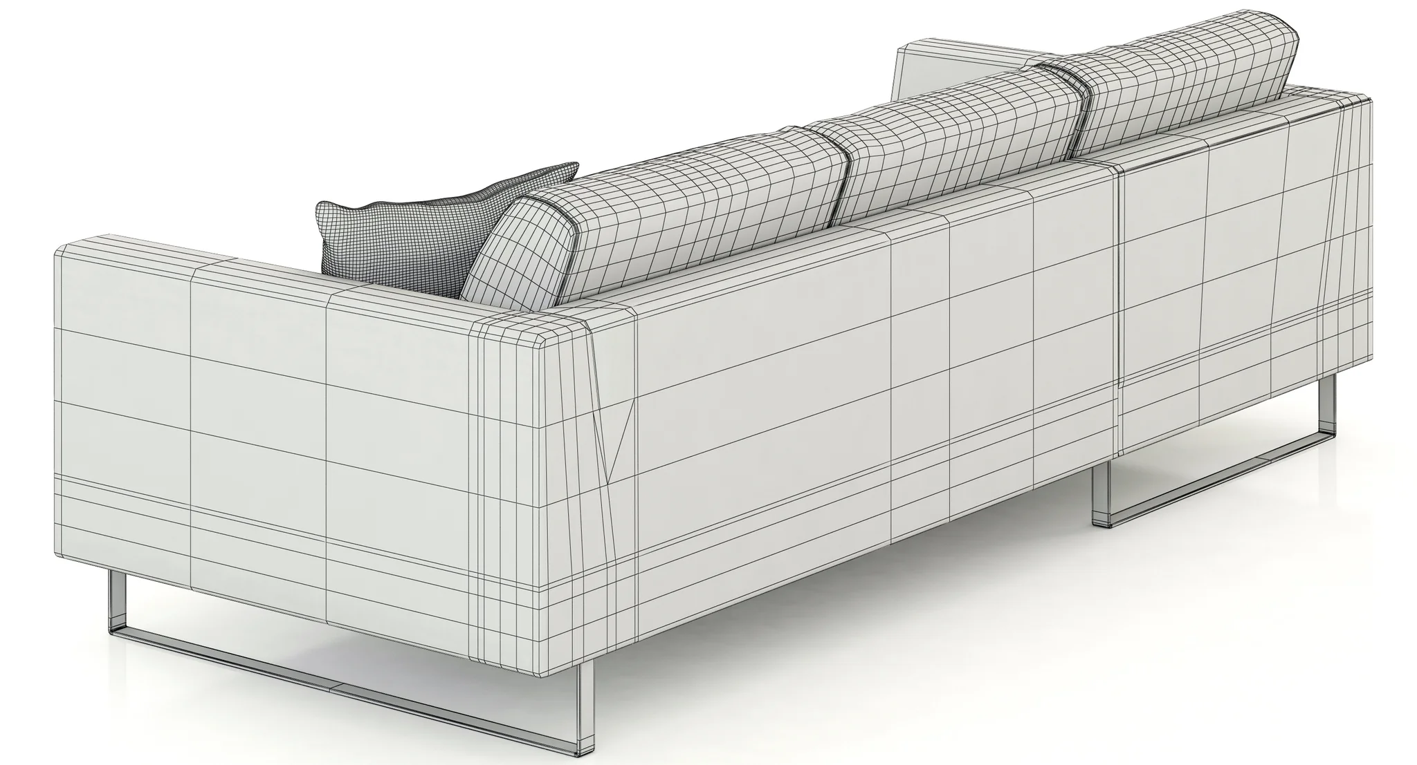 Jasper Modern Corner Sofa — 3D model preview 9