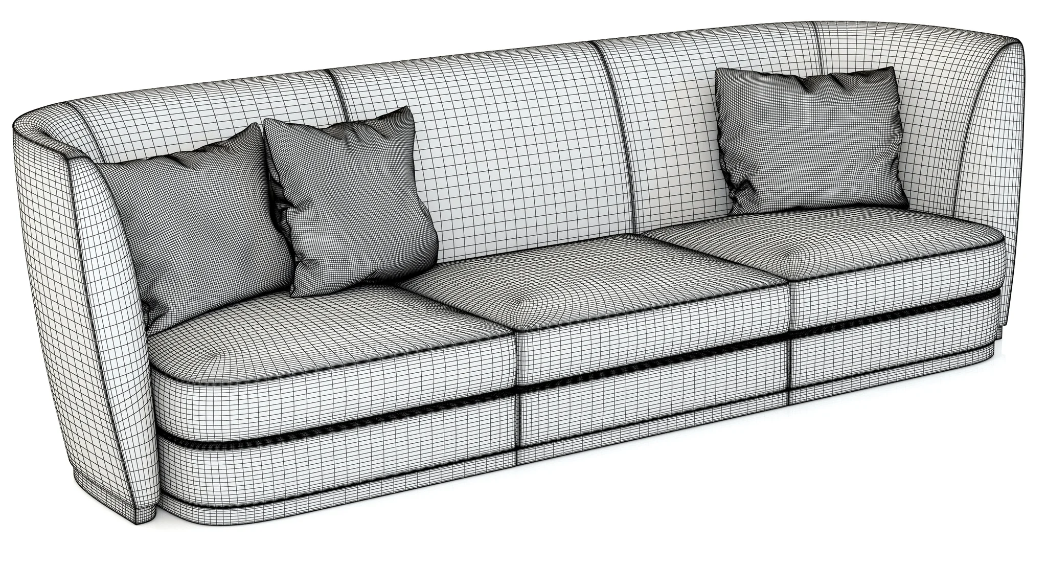 Flexform Altea Divano — 3D model preview 3