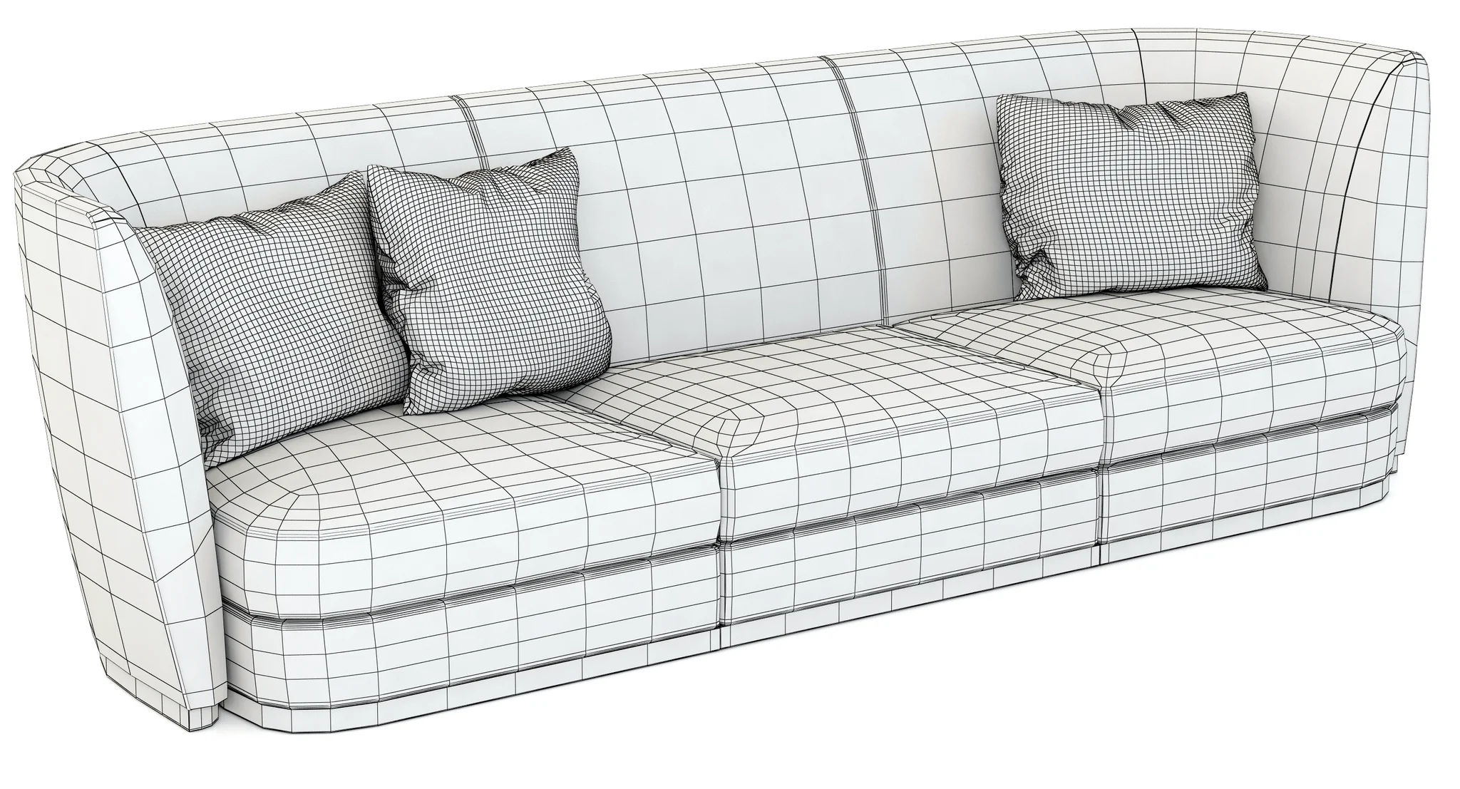 Flexform Altea Divano — 3D model preview 4