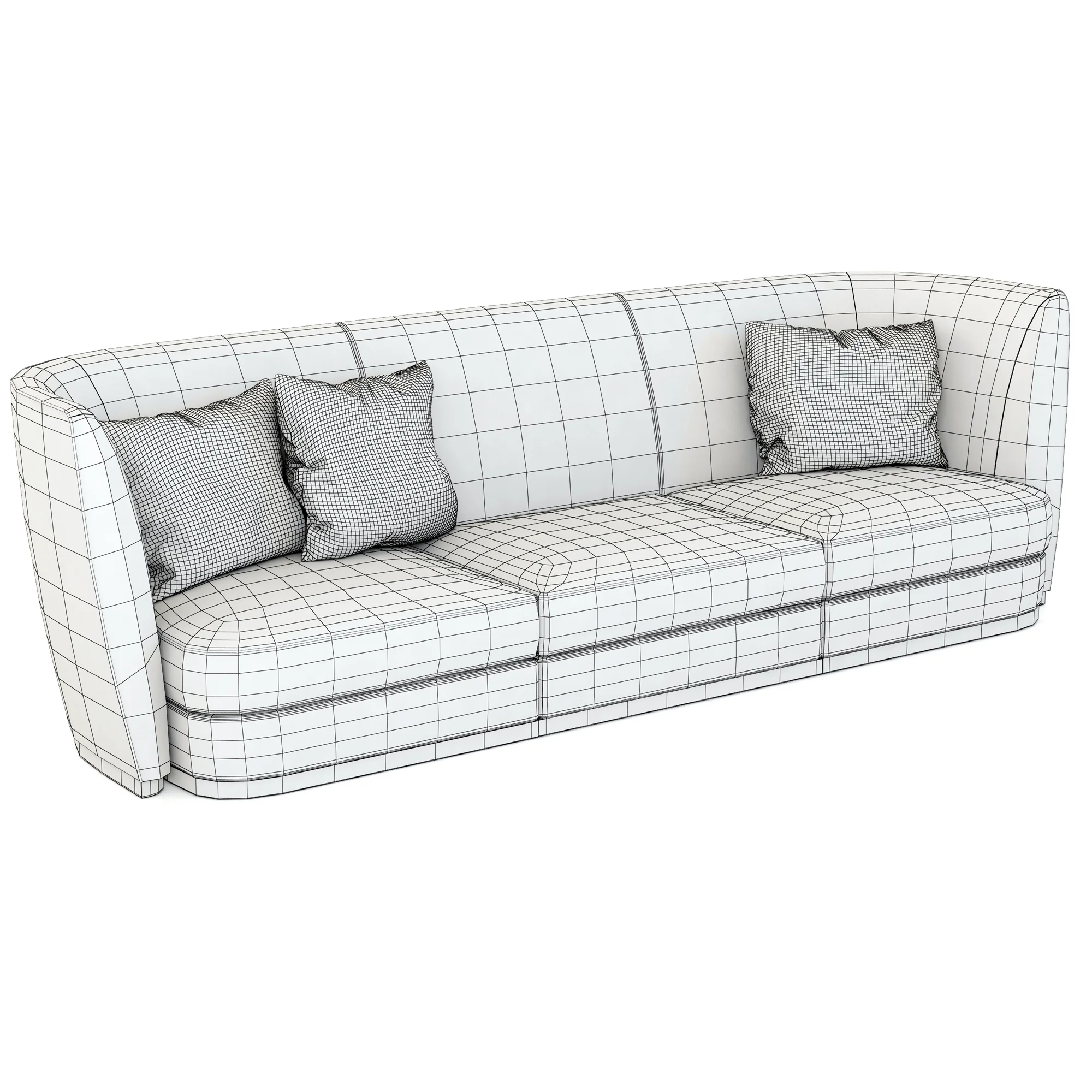 Flexform Altea Divano — 3D model preview 5