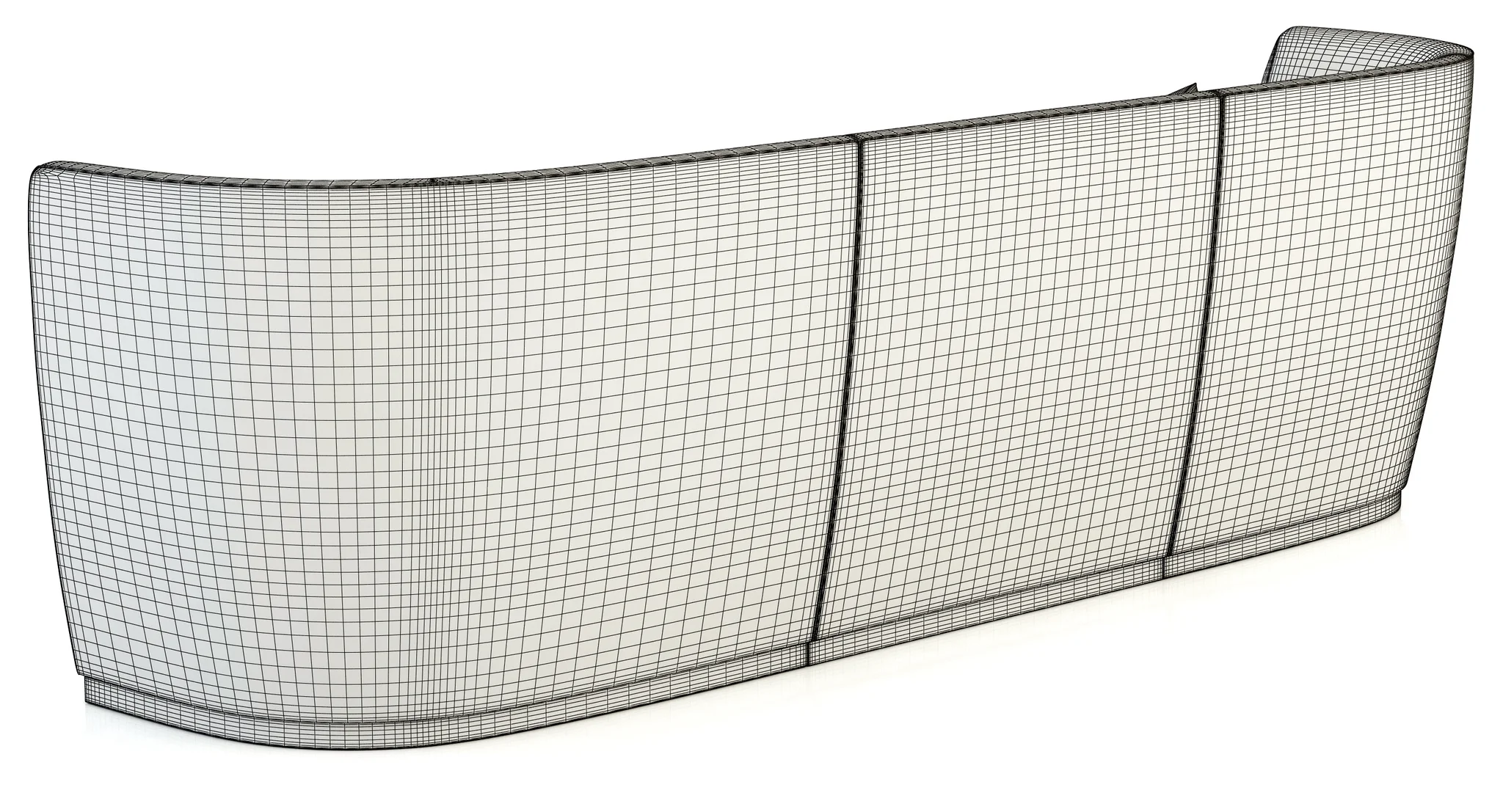 Flexform Altea Divano — 3D model preview 10