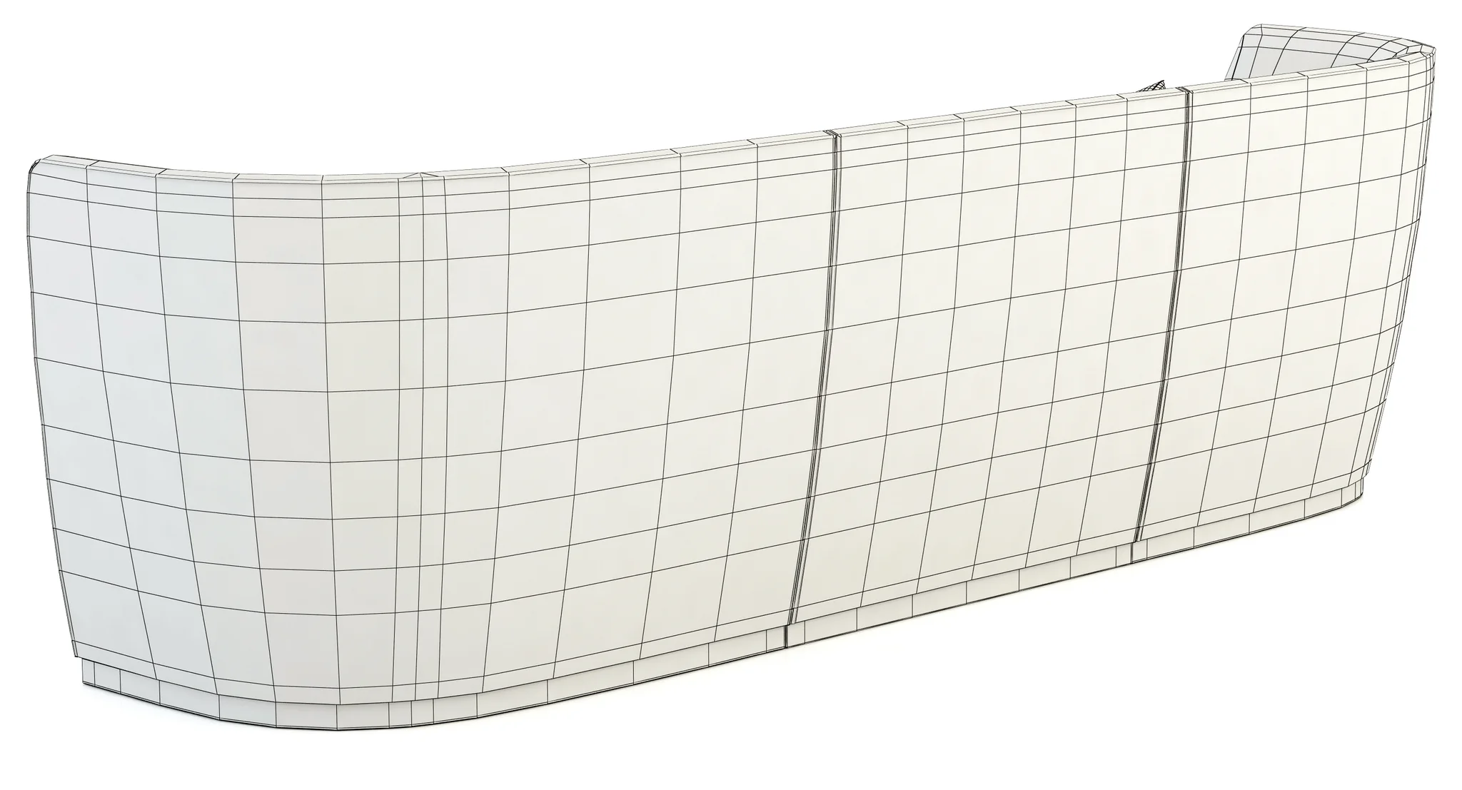 Flexform Altea Divano — 3D model preview 11