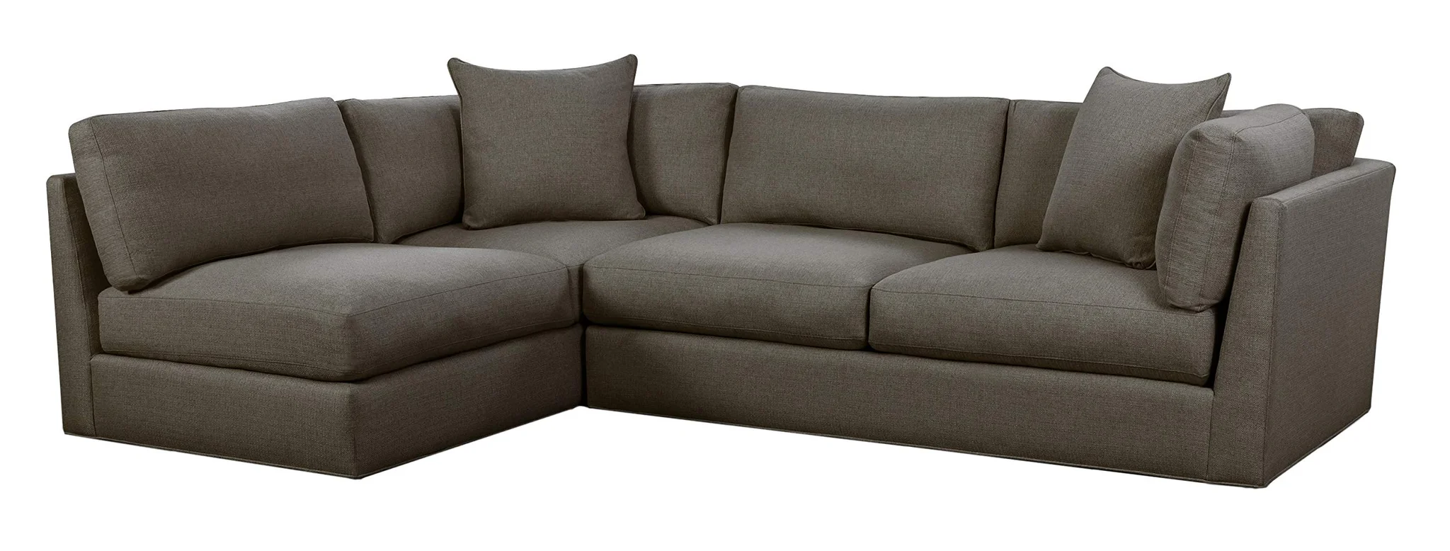 Modern Farmhouse L-Shaped Sectional Sofa with Scatter Cushions