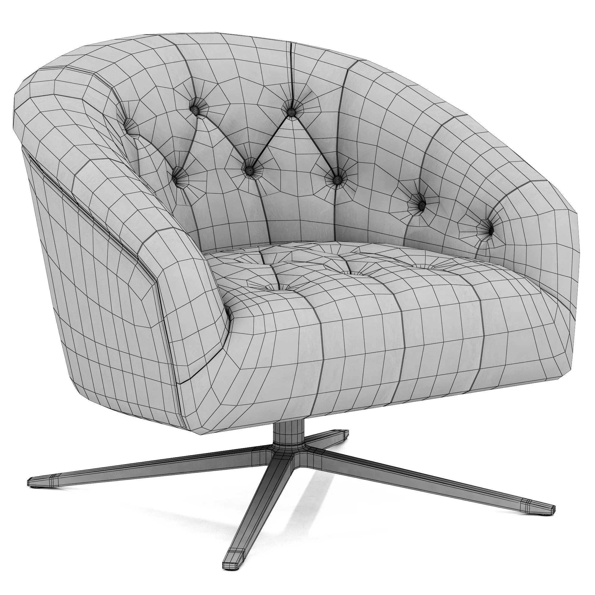 Eichholtz Swivel Chair Gardner — 3D model preview 7