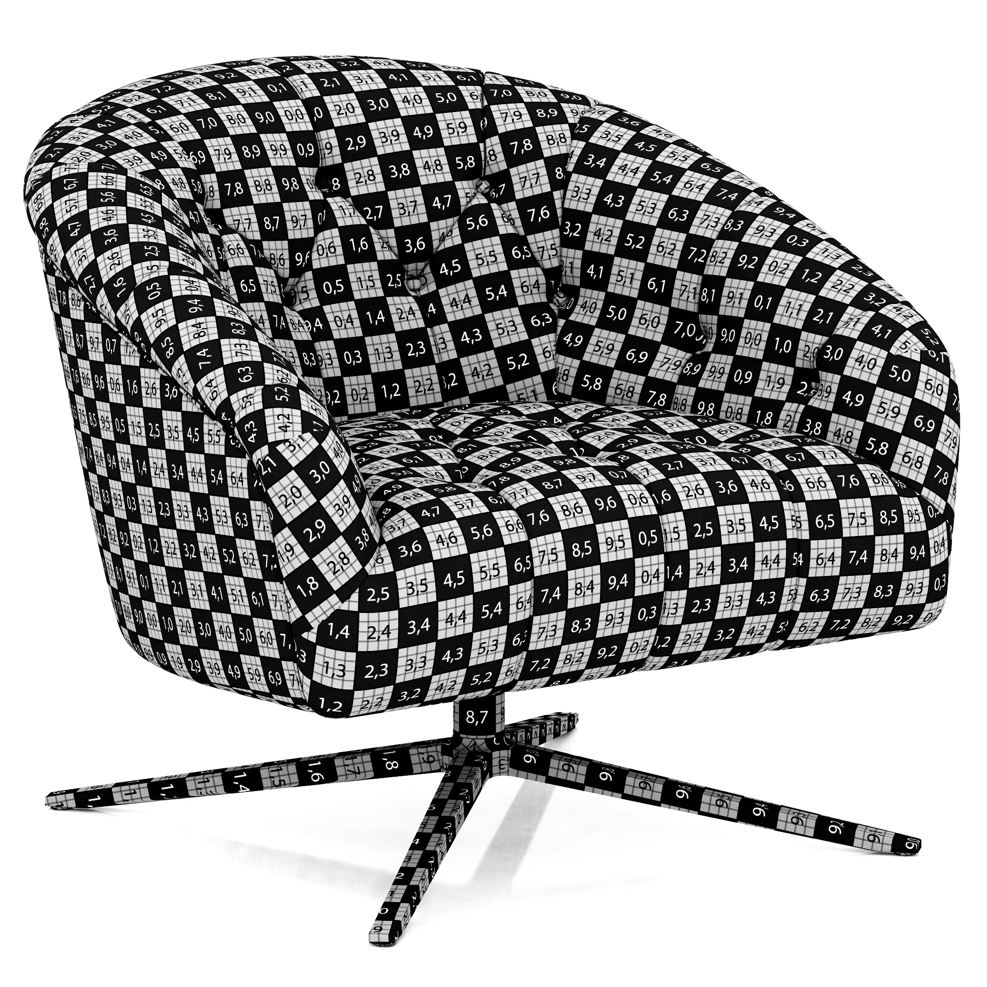 Eichholtz Swivel Chair Gardner — 3D model preview 9