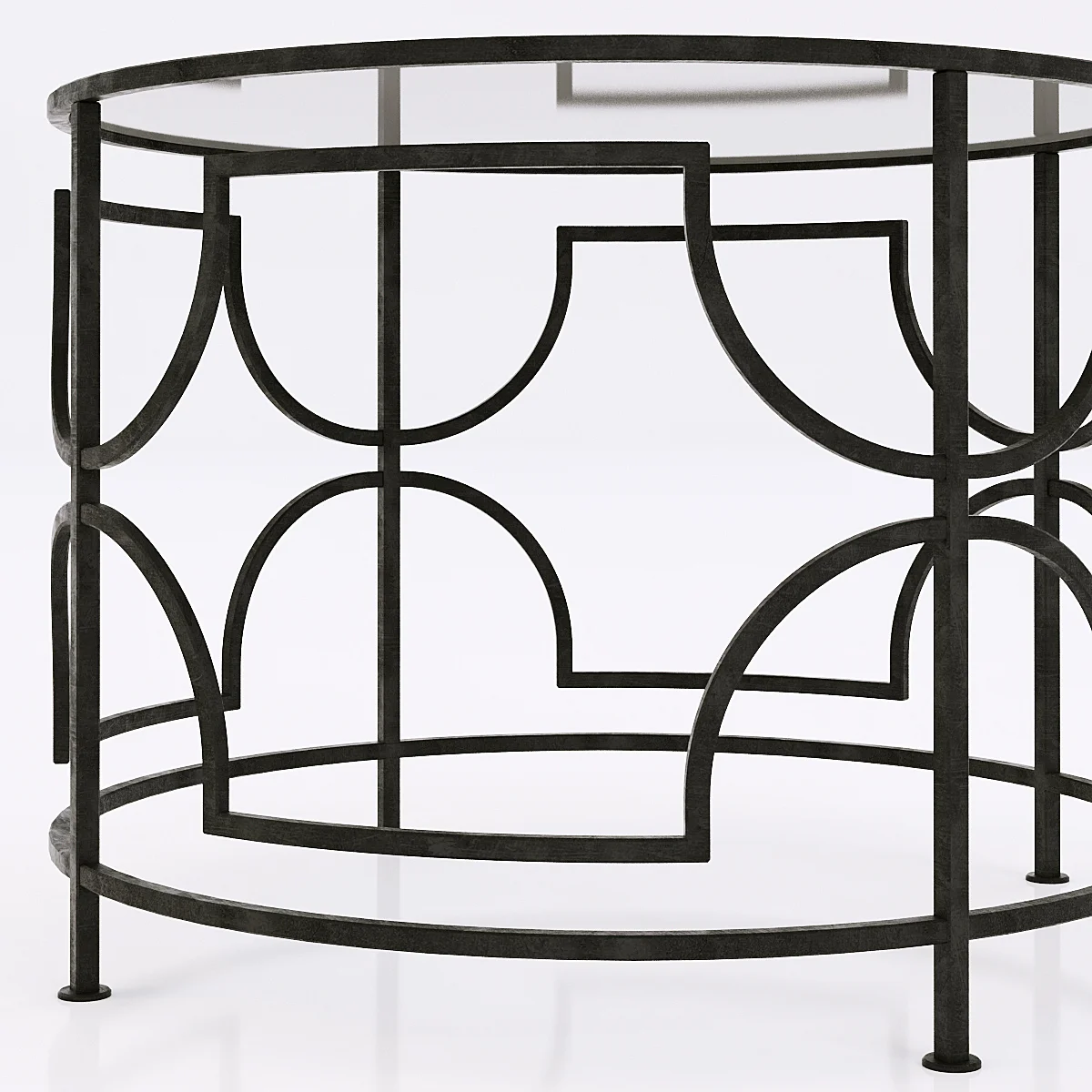 Cyan Designs Edged Rhombus Table — 3D model preview 1