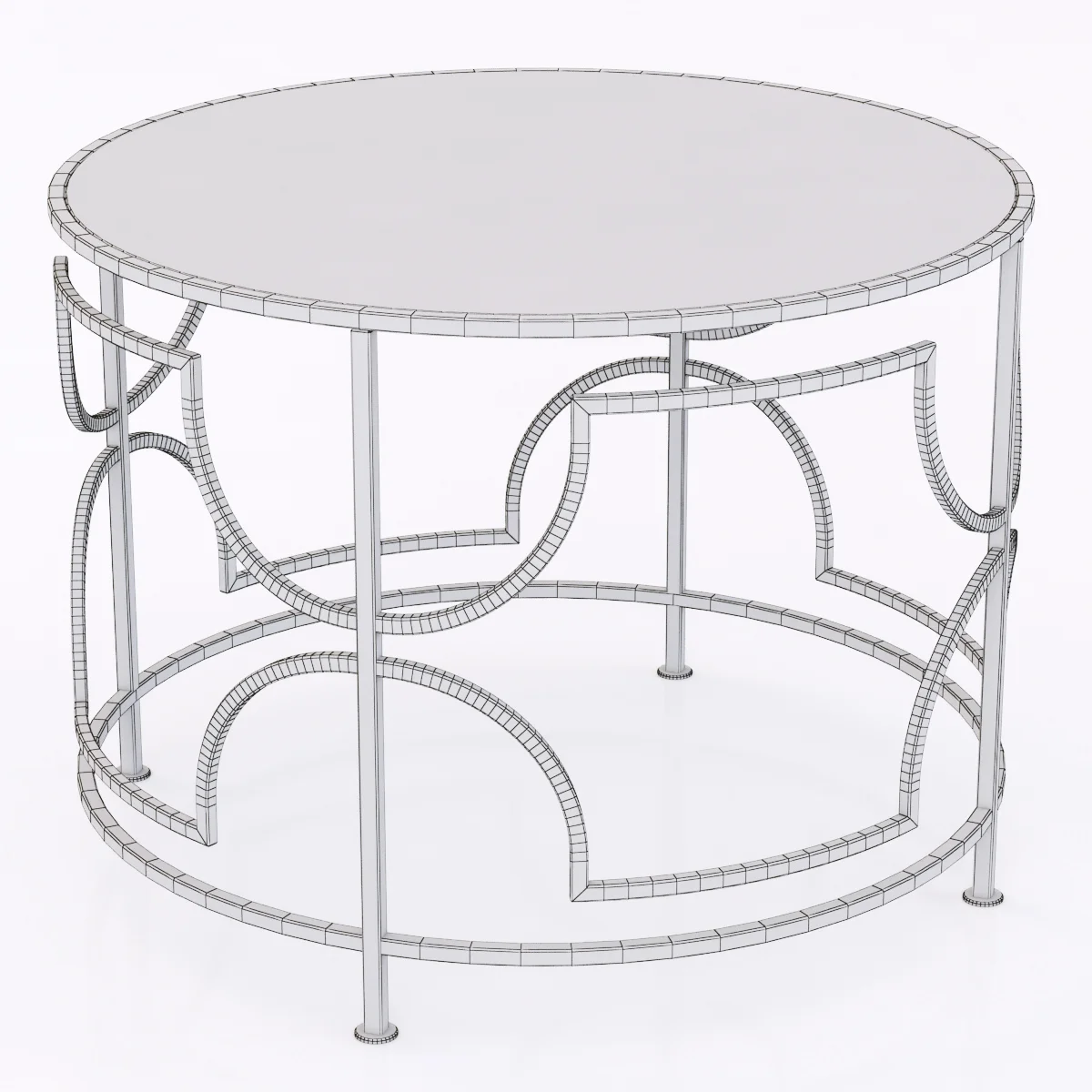 Cyan Designs Edged Rhombus Table — 3D model preview 4