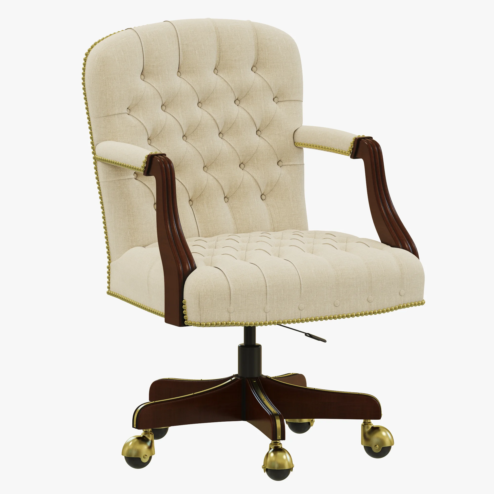 Francesco Molon SWIVEL CASTER ARMCHAIR P35 — 3D model preview 1