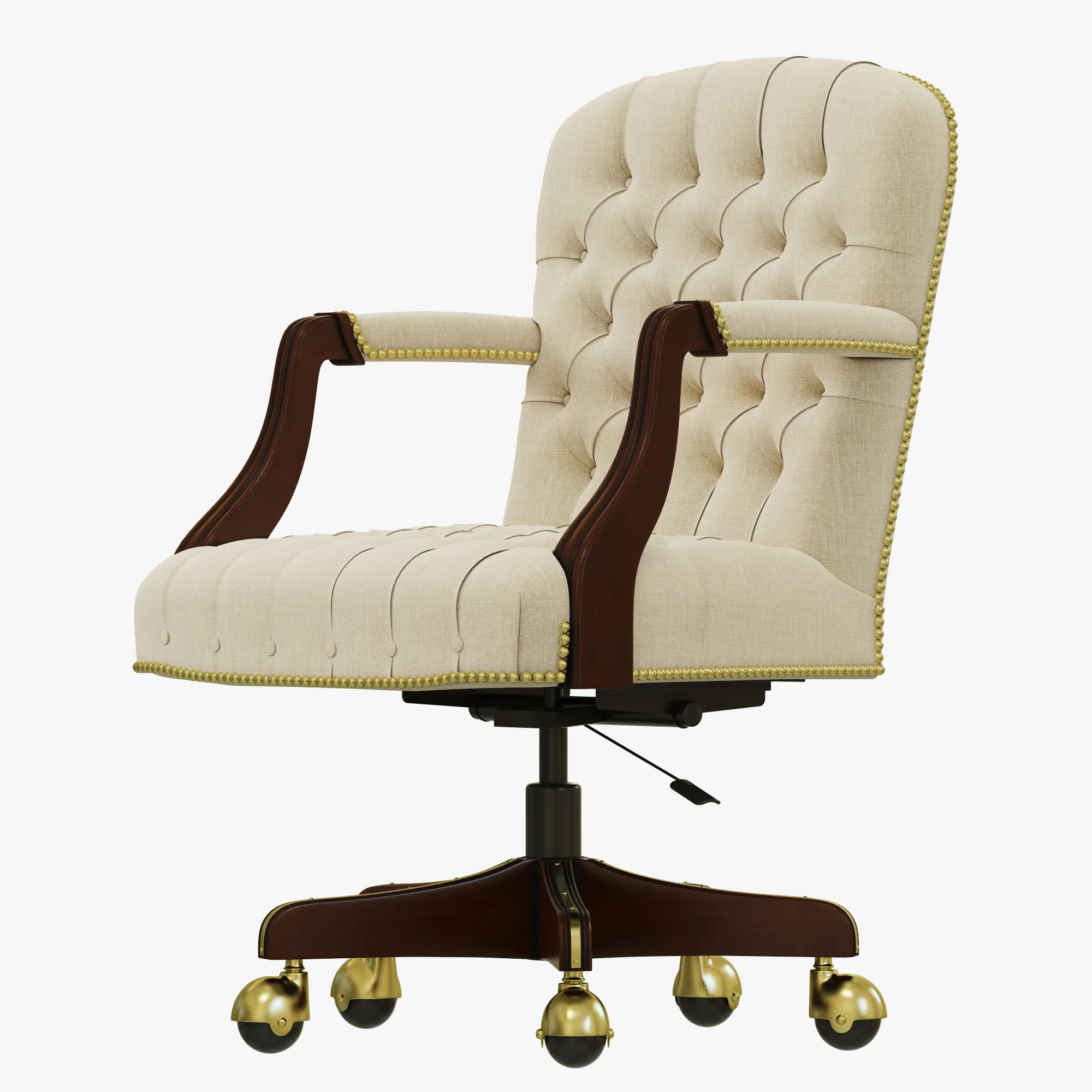 Francesco Molon SWIVEL CASTER ARMCHAIR P35 — 3D model preview 4