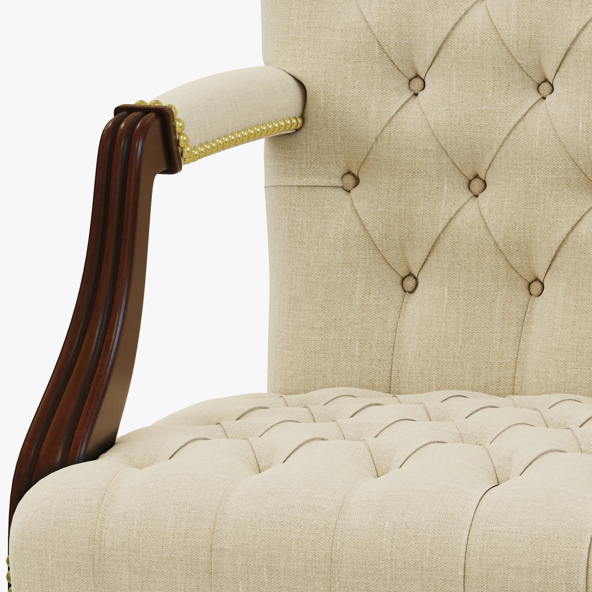Francesco Molon SWIVEL CASTER ARMCHAIR P35 — 3D model preview 5