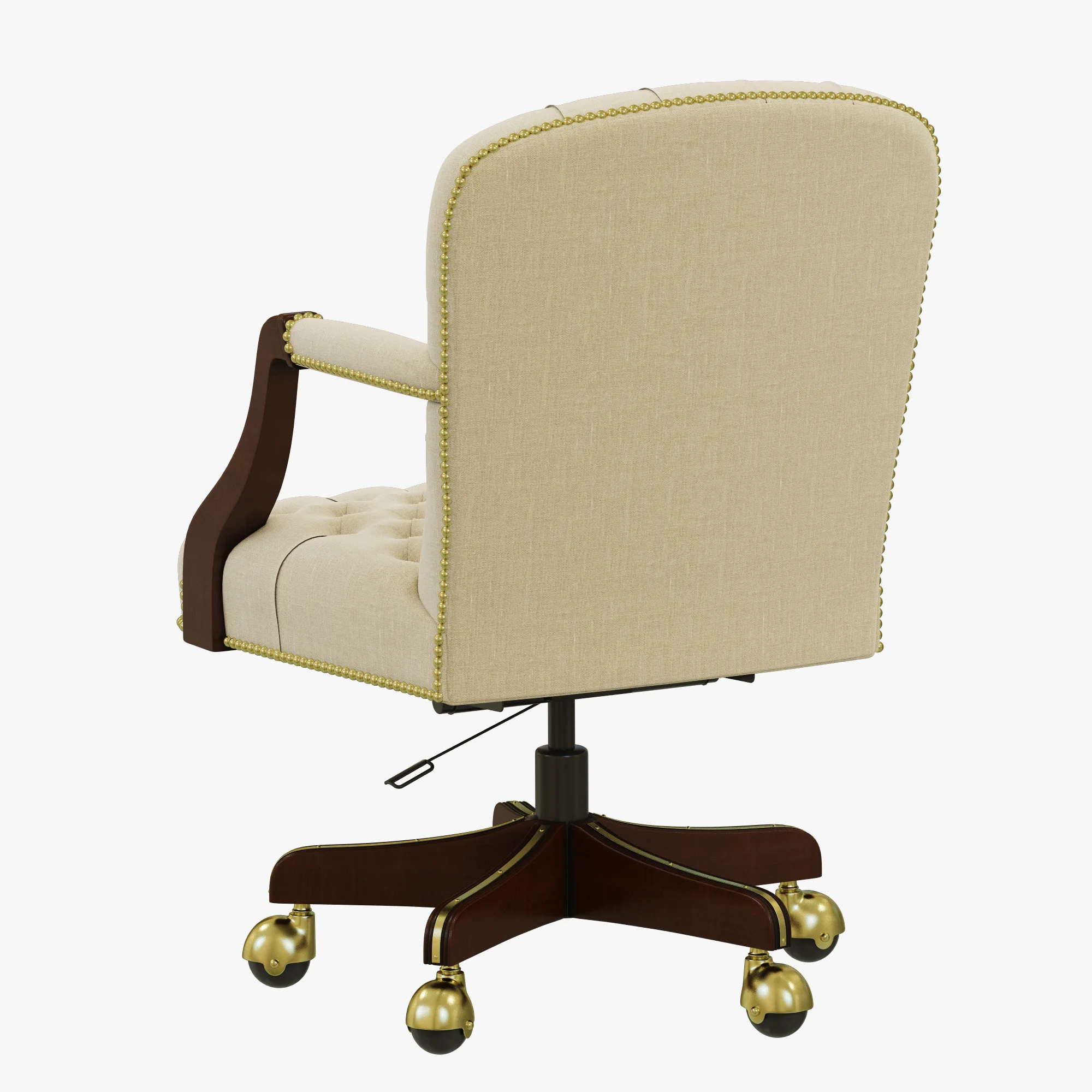Francesco Molon SWIVEL CASTER ARMCHAIR P35 — 3D model preview 6