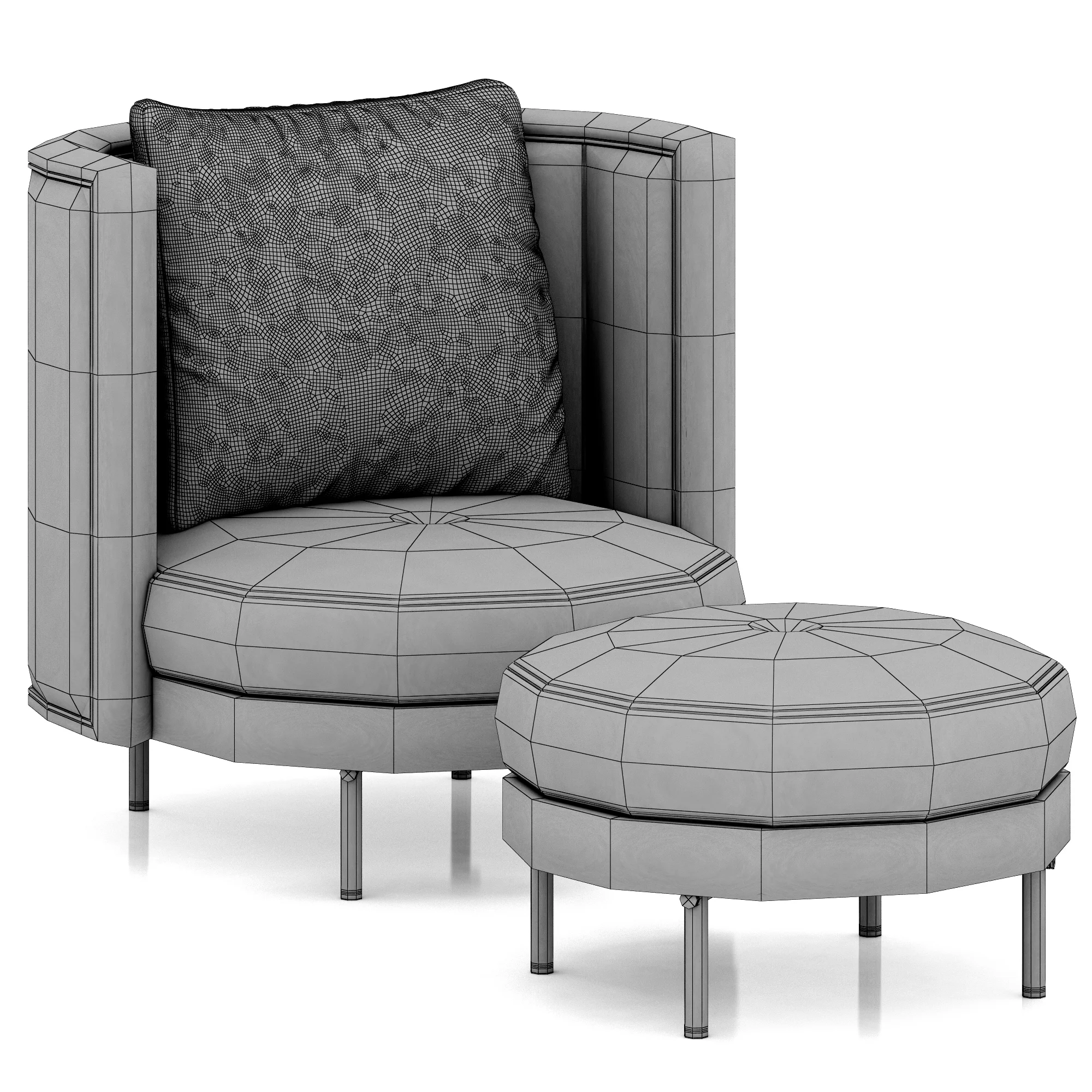 Minotti Torii — 3D model preview 7