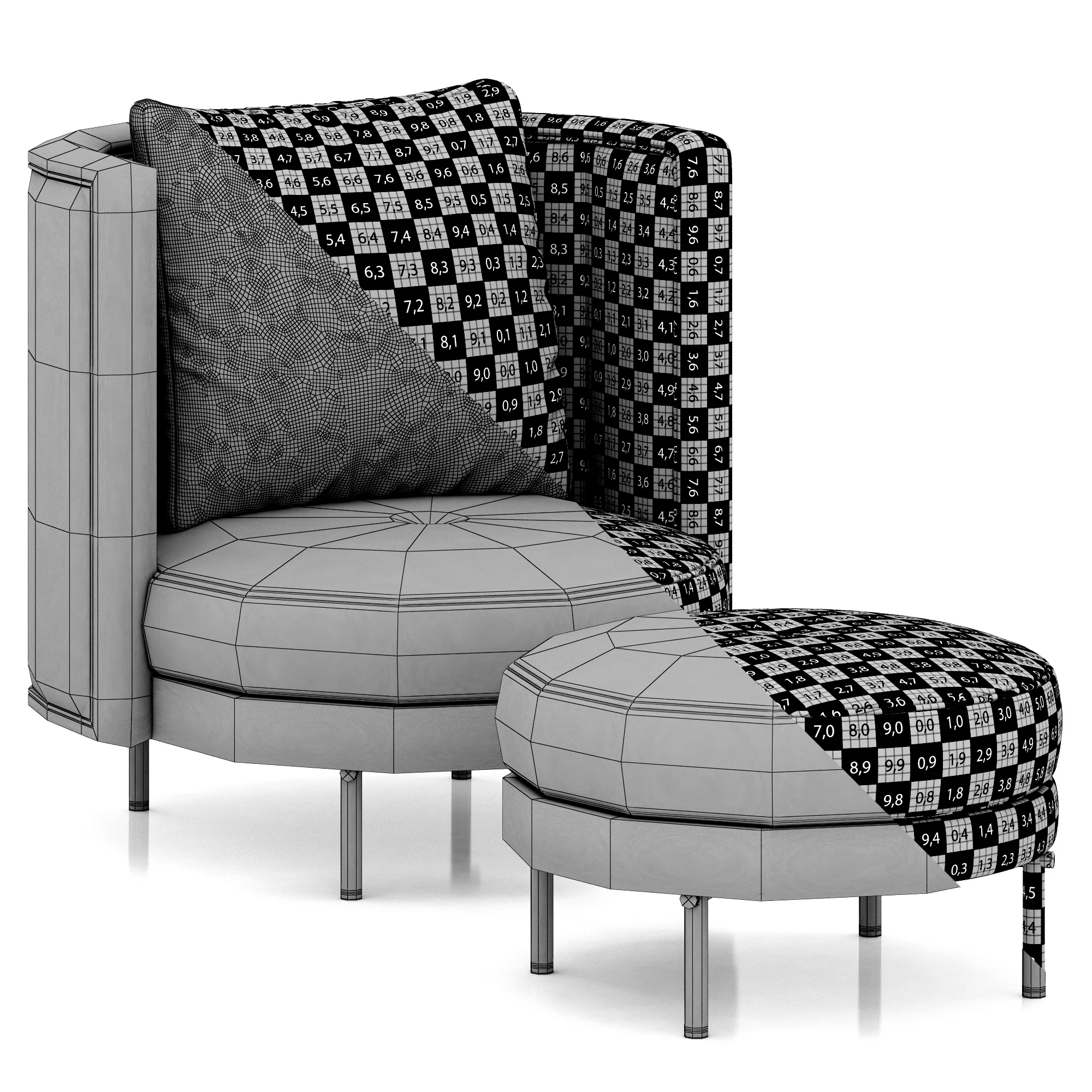 Minotti Torii — 3D model preview 8