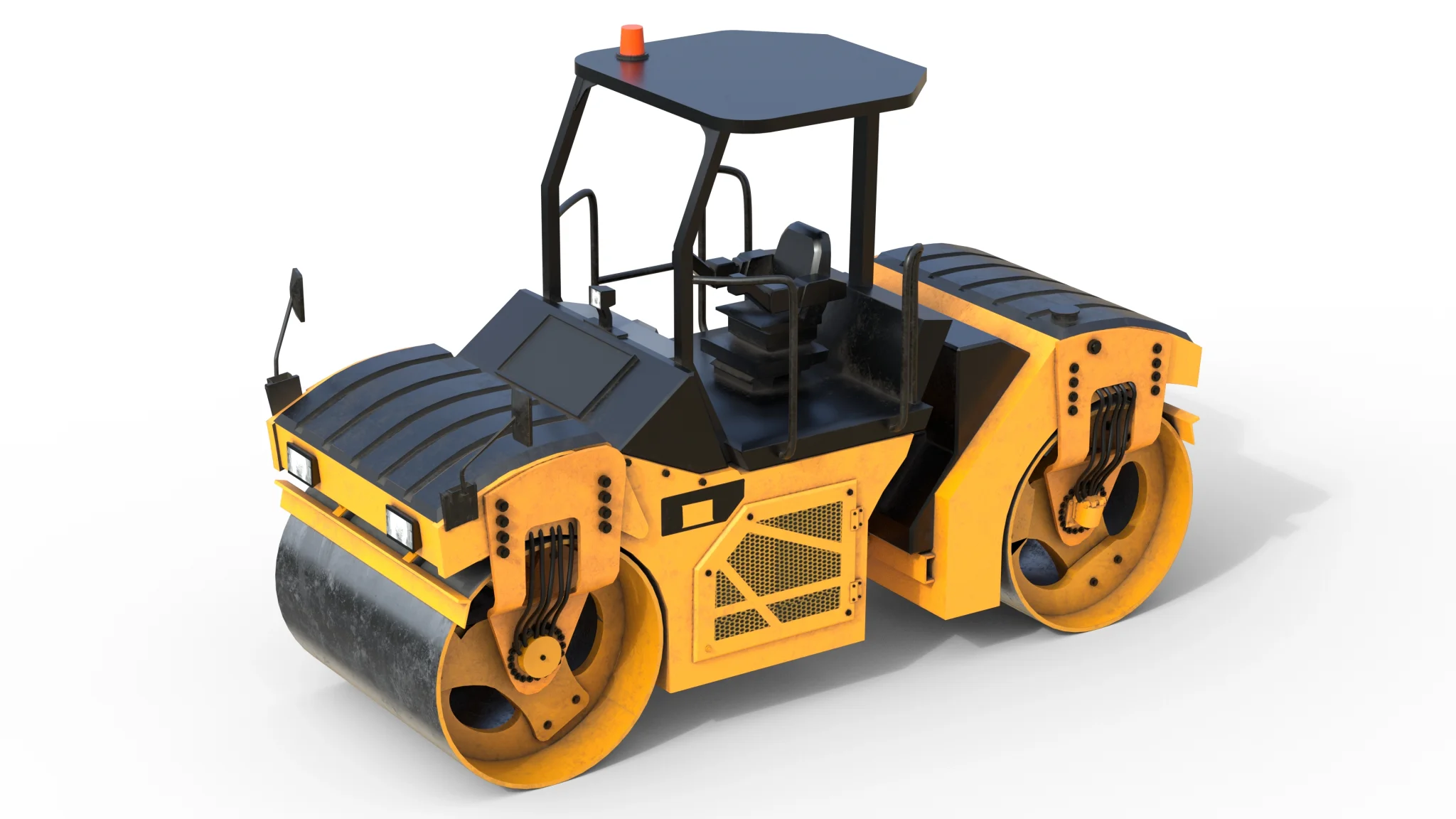 Vibratory Rollers compactor CB8, 3D model preview 2