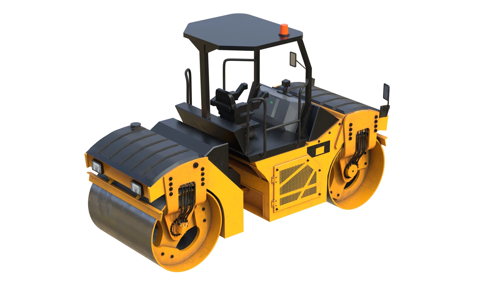 Vibratory Rollers compactor CB8, 3D model preview 3
