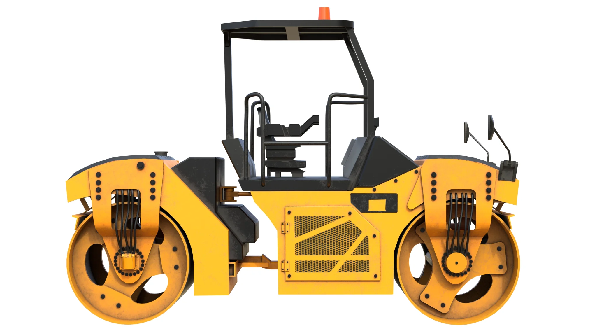 Vibratory Rollers compactor CB8, 3D model preview 5