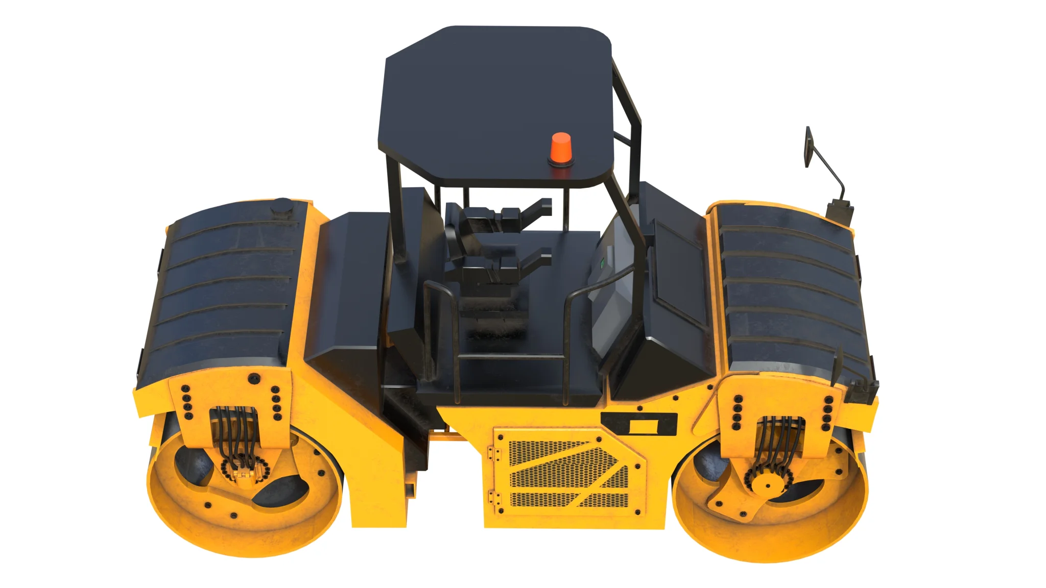 Vibratory Rollers compactor CB8, 3D model preview 6